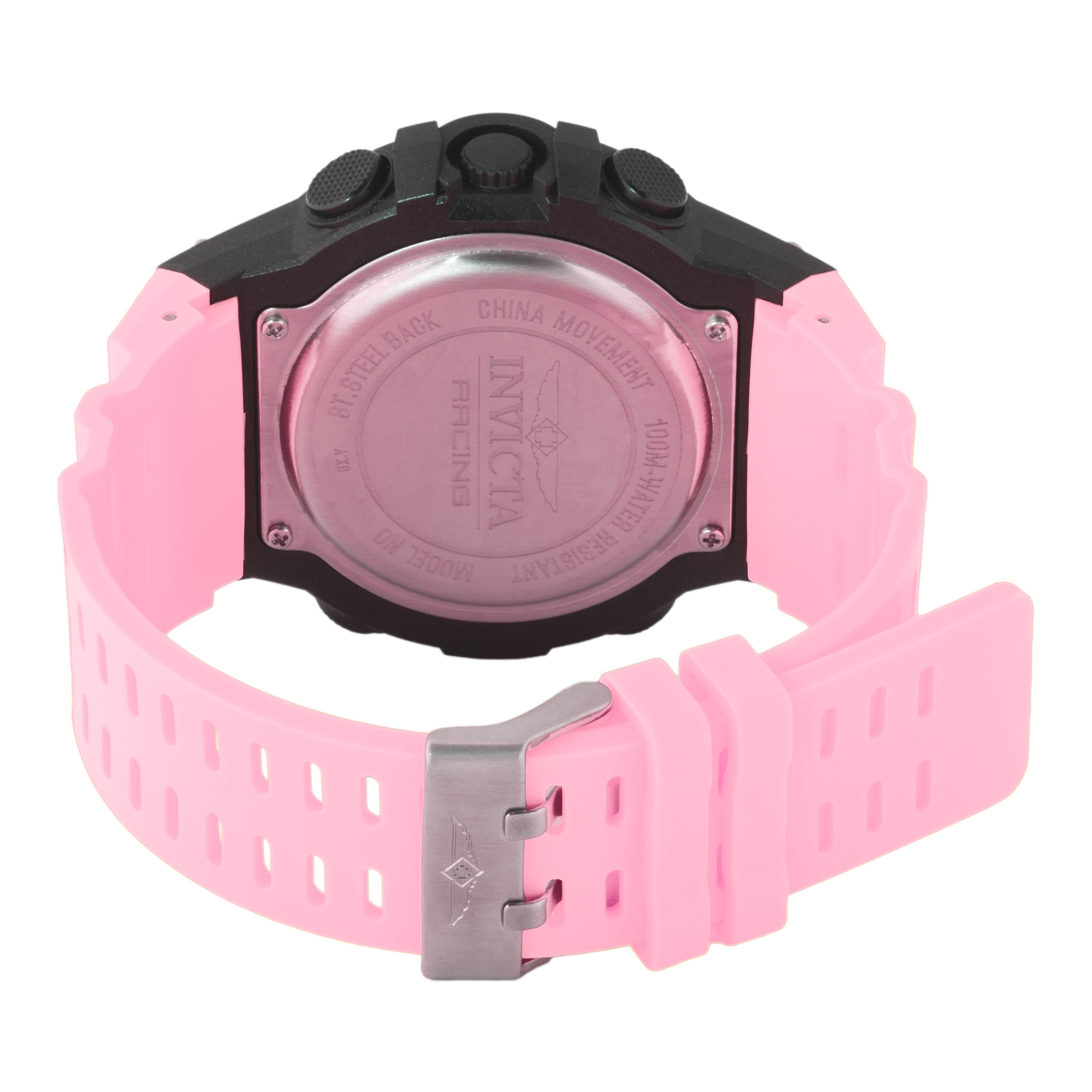 Invicta Racing Burnout Digital Men's Watch - 52mm. Pink (48051)
