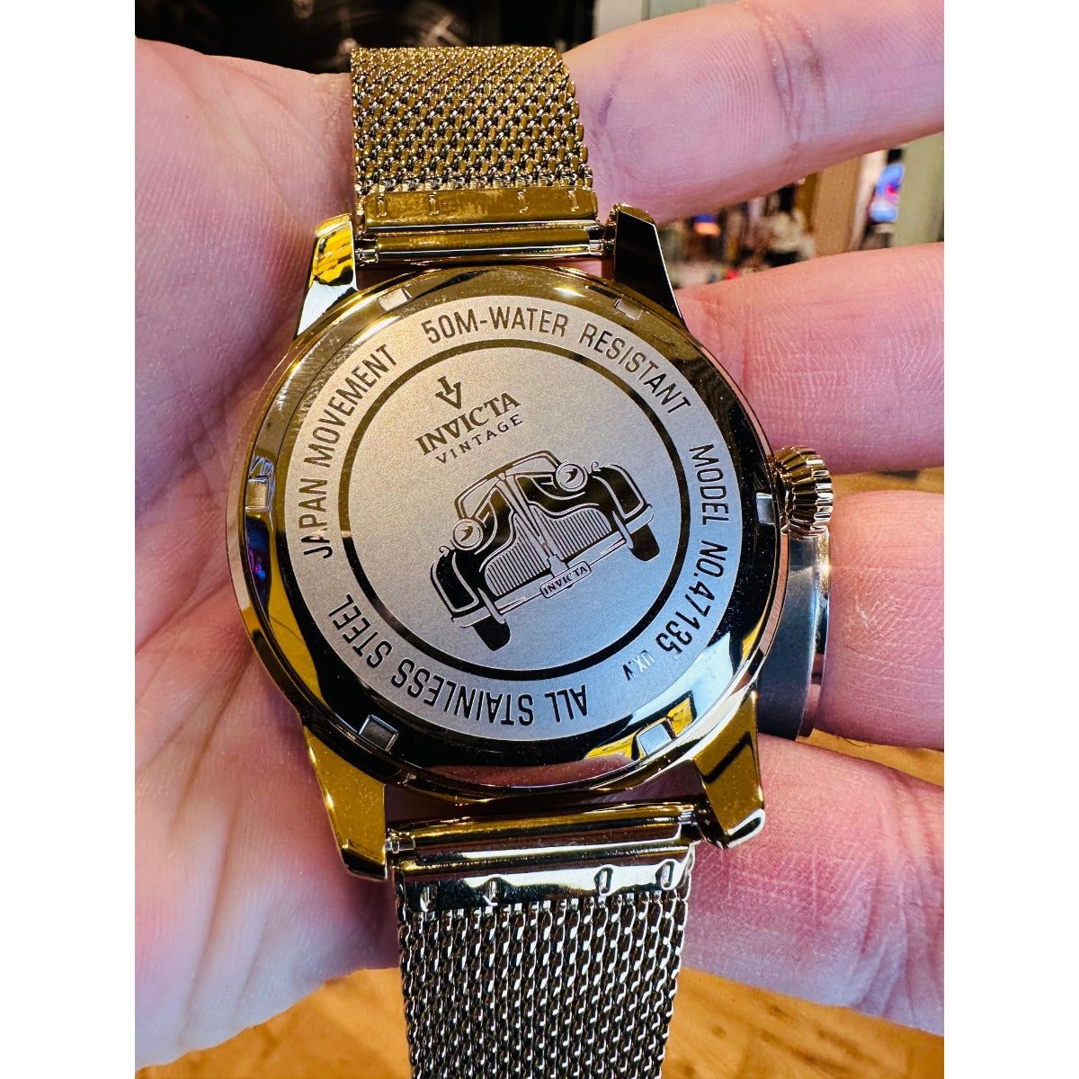 Invicta Vintage Men's Multifunction Watch - 44mm. Gold (47135)