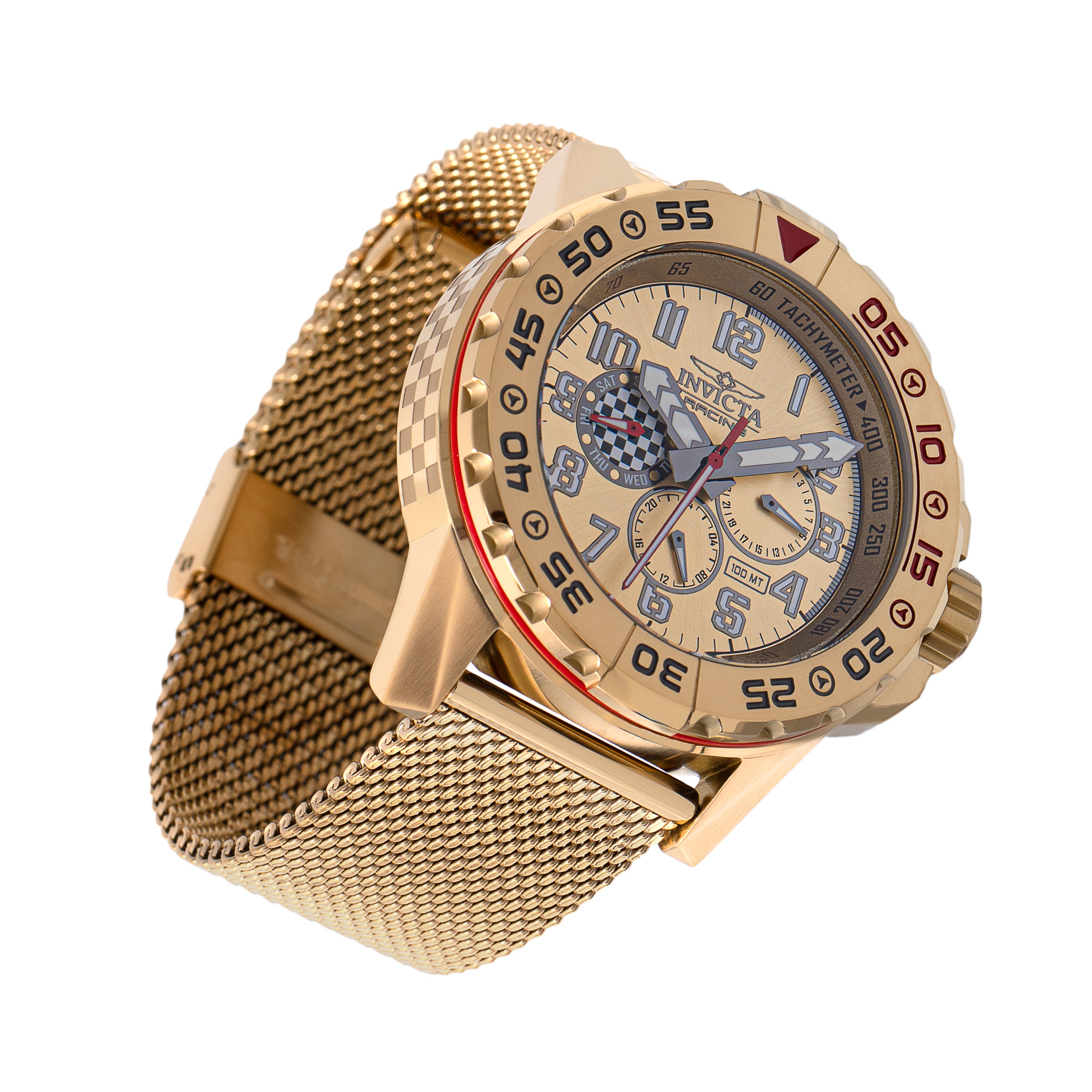 Invicta Racing Unisex Watch - 48mm, Gold (47216)