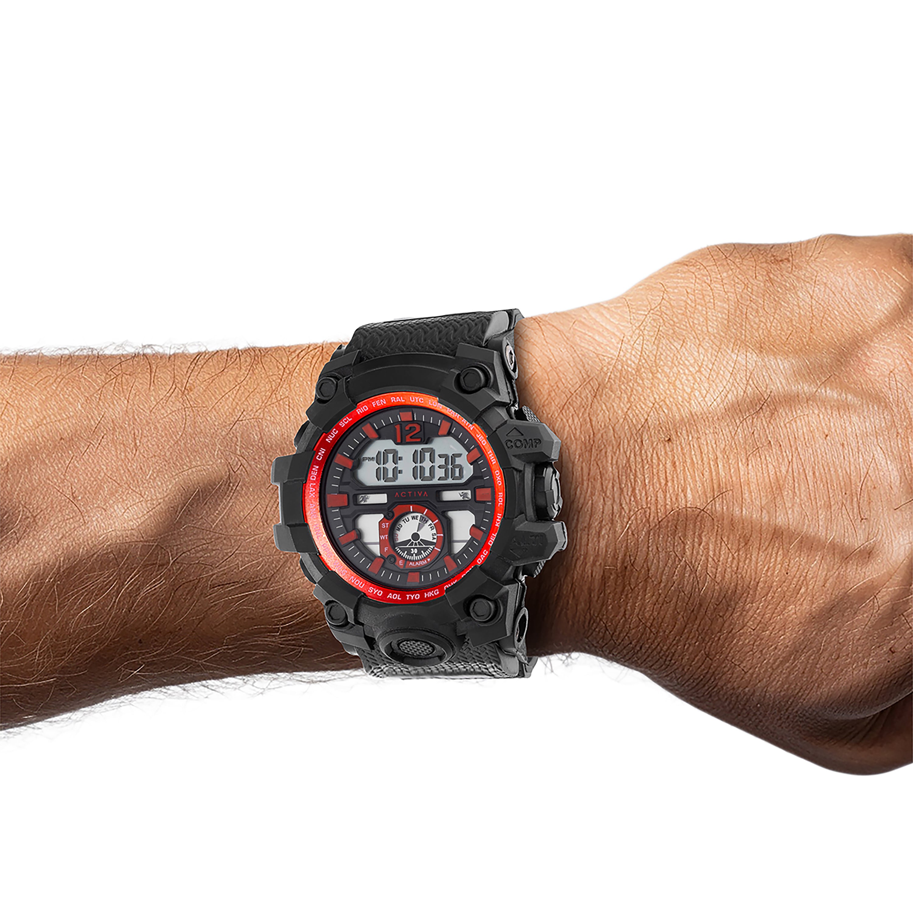 Activa X Invicta Men's DigitalWatch - 52mm. Black (ACW432-001)