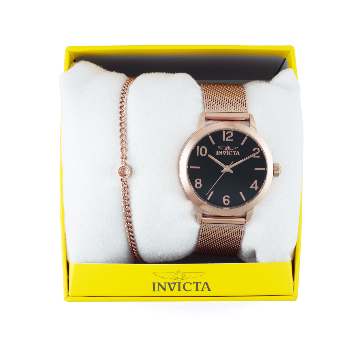 Invicta Wildflower Women's Watch - 34mm, Rose Gold With Bracelet  Set (47276)