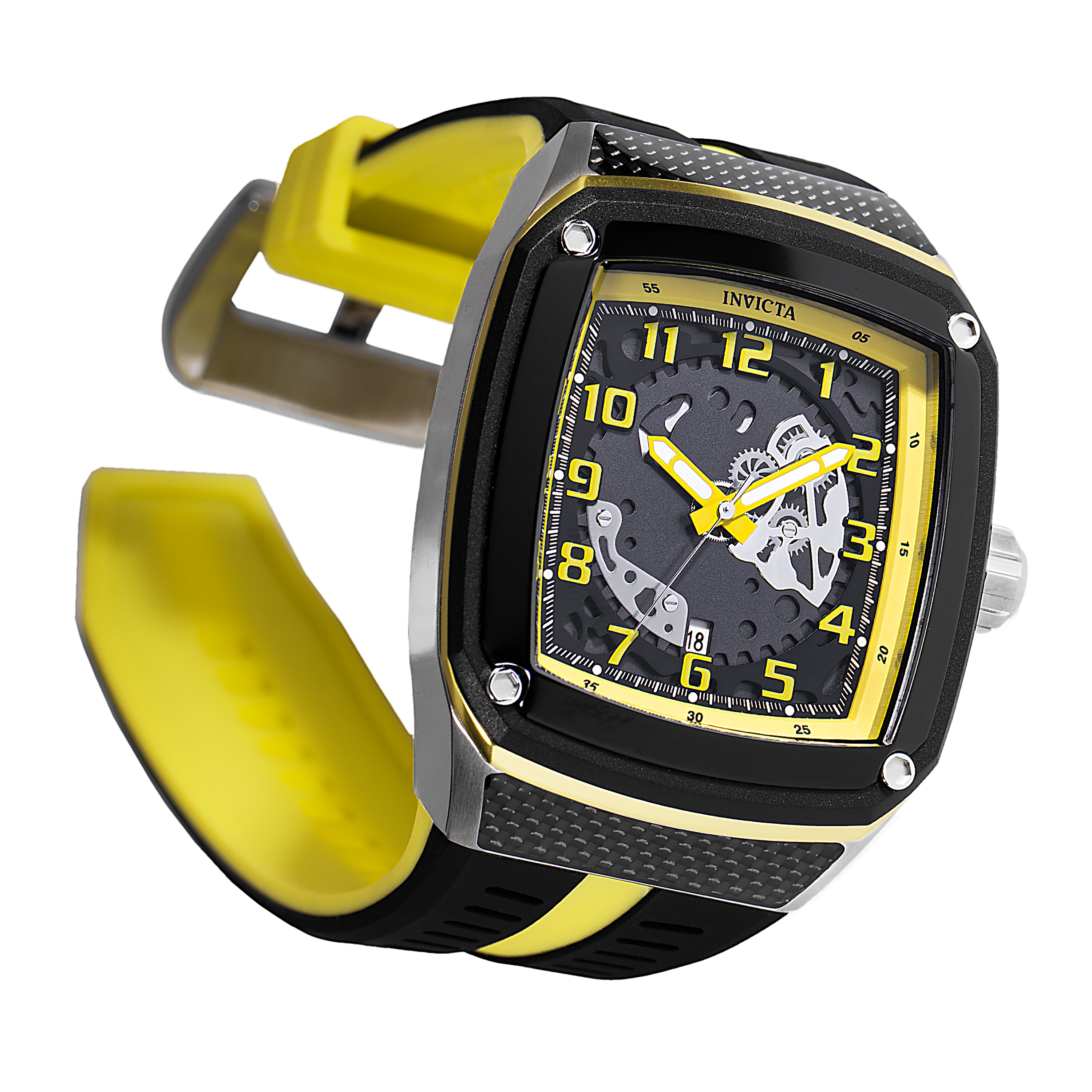 Invicta Racing JM Limited Edition Men's Watch - 45.5mm. Yellow. Black (48070)