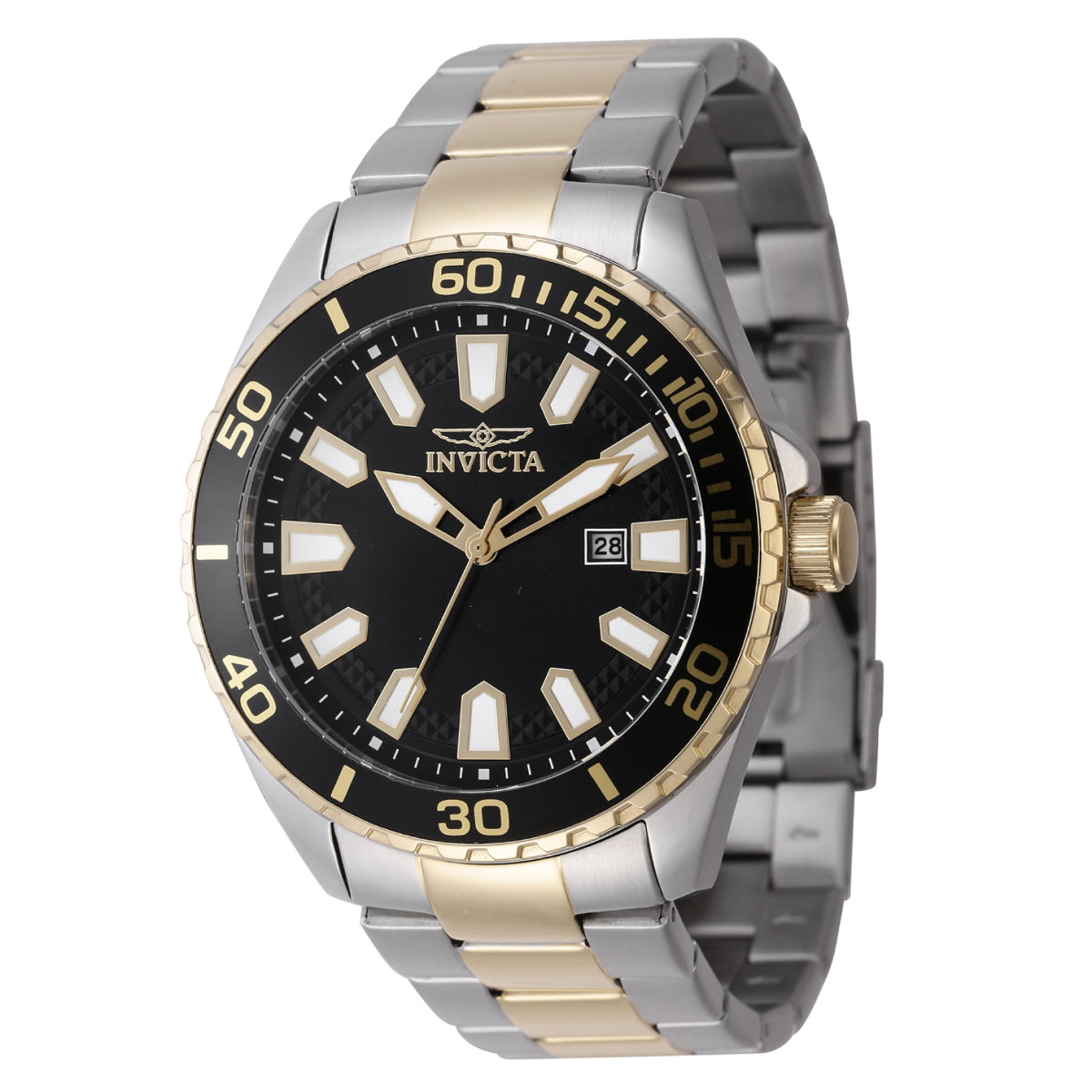 Invicta Pro Diver Tessellon Men's Watch - 46mm. Gold, Steel (47342)