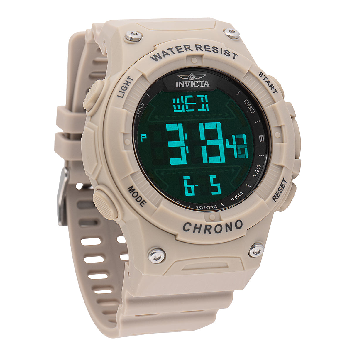 Invicta Racing Burnout Digital Men's Watch - 52mm. Light Brown (47526)