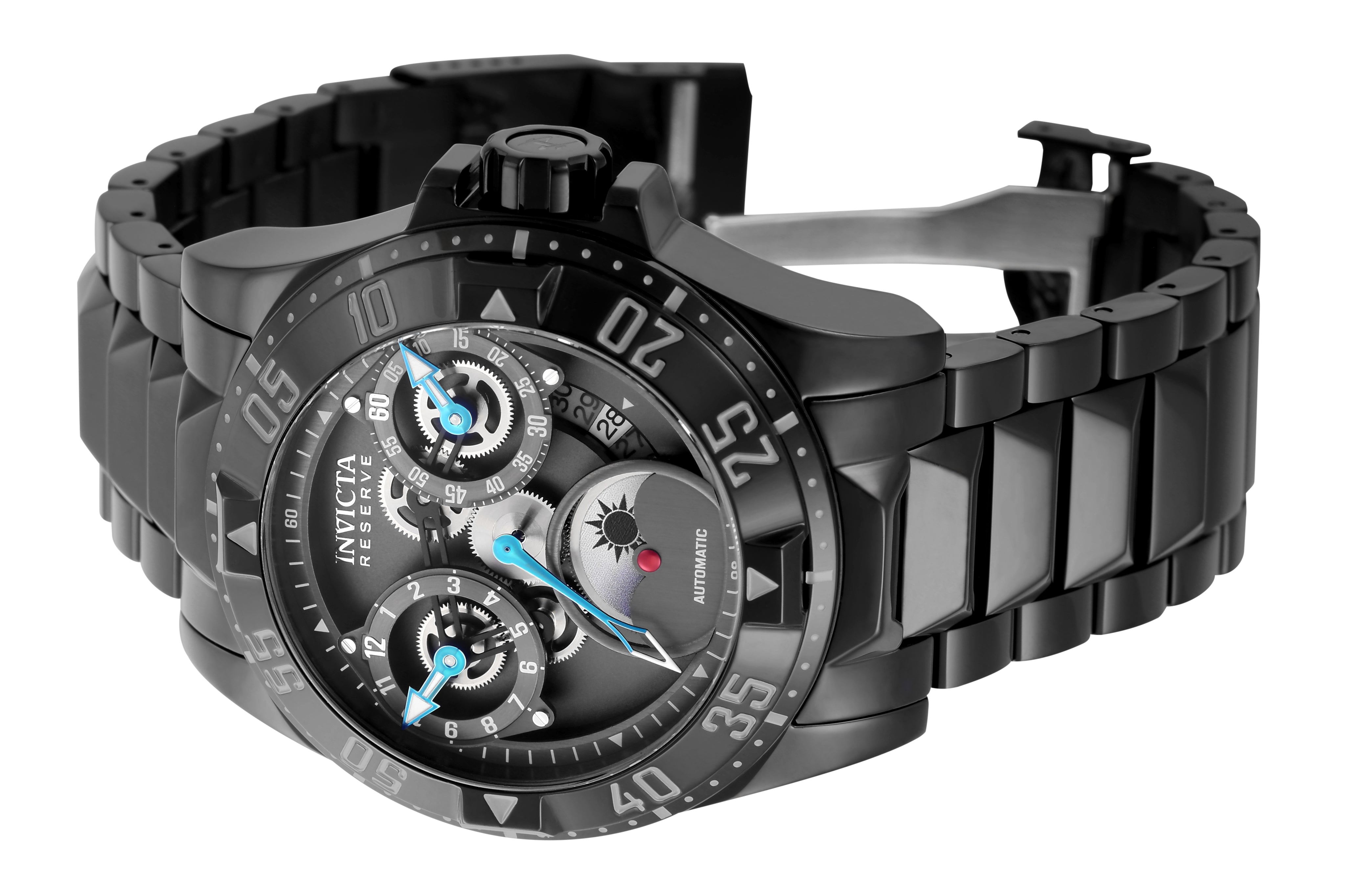 Invicta Reserve Excursion Automatic Men's Watch - 49.5mm. Black (47572)