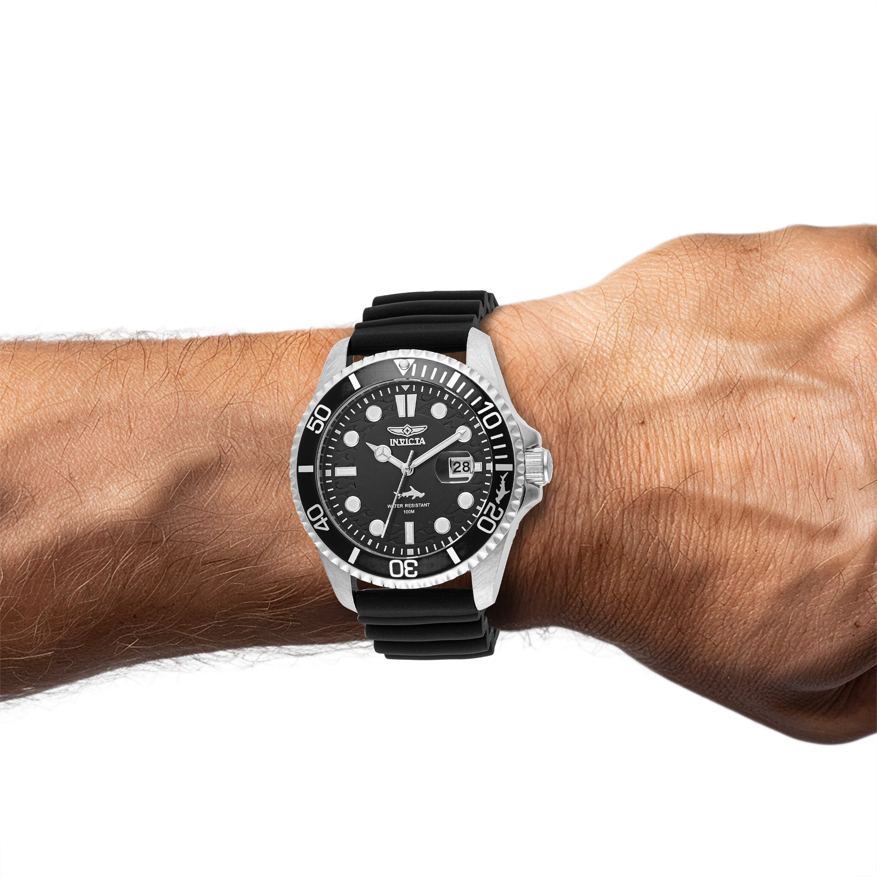 Invicta Pro Diver Shark Men's Watch - 43mm. Black (47161)