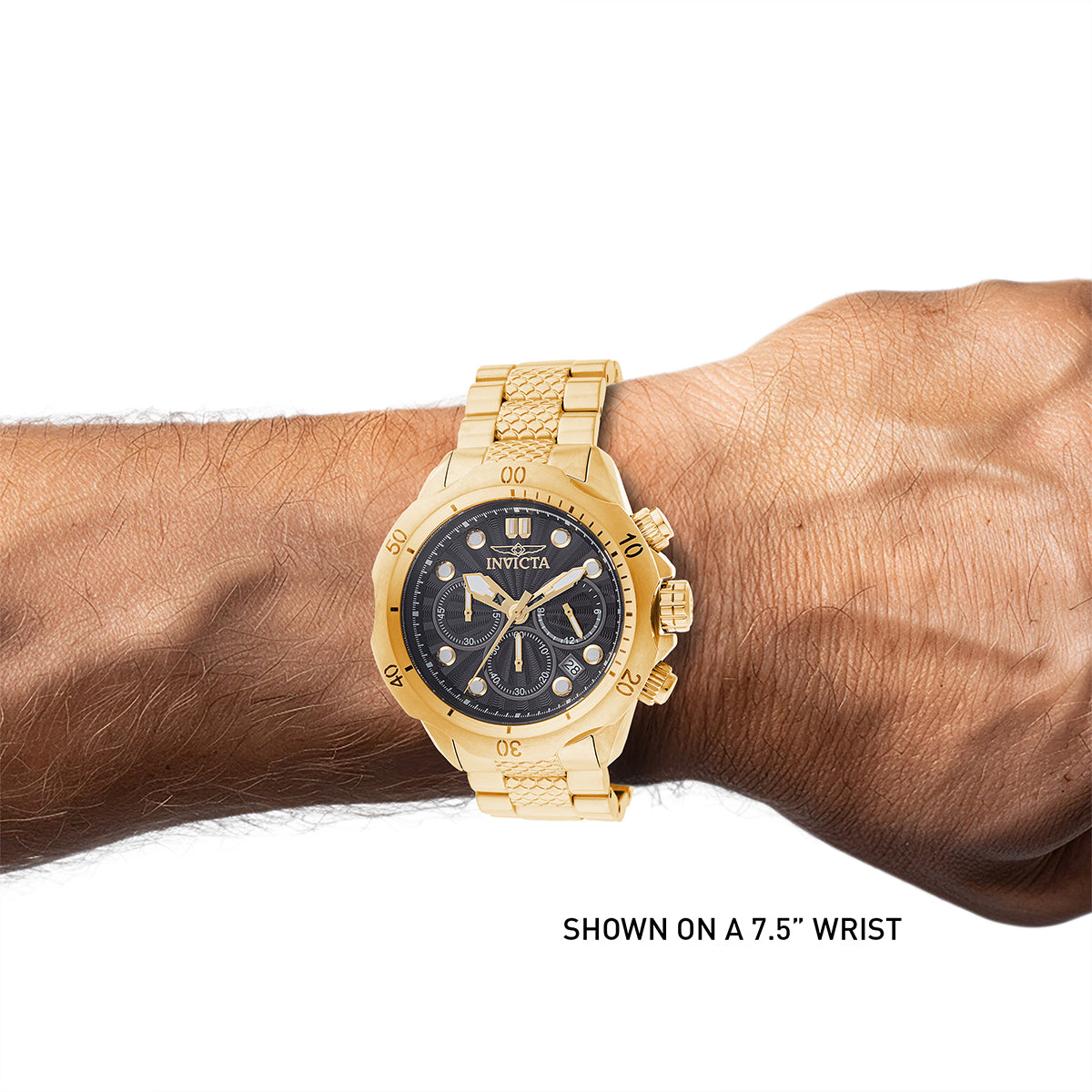 Invicta Venom Steelshed Men's Watch - 46mm. Gold (47754)