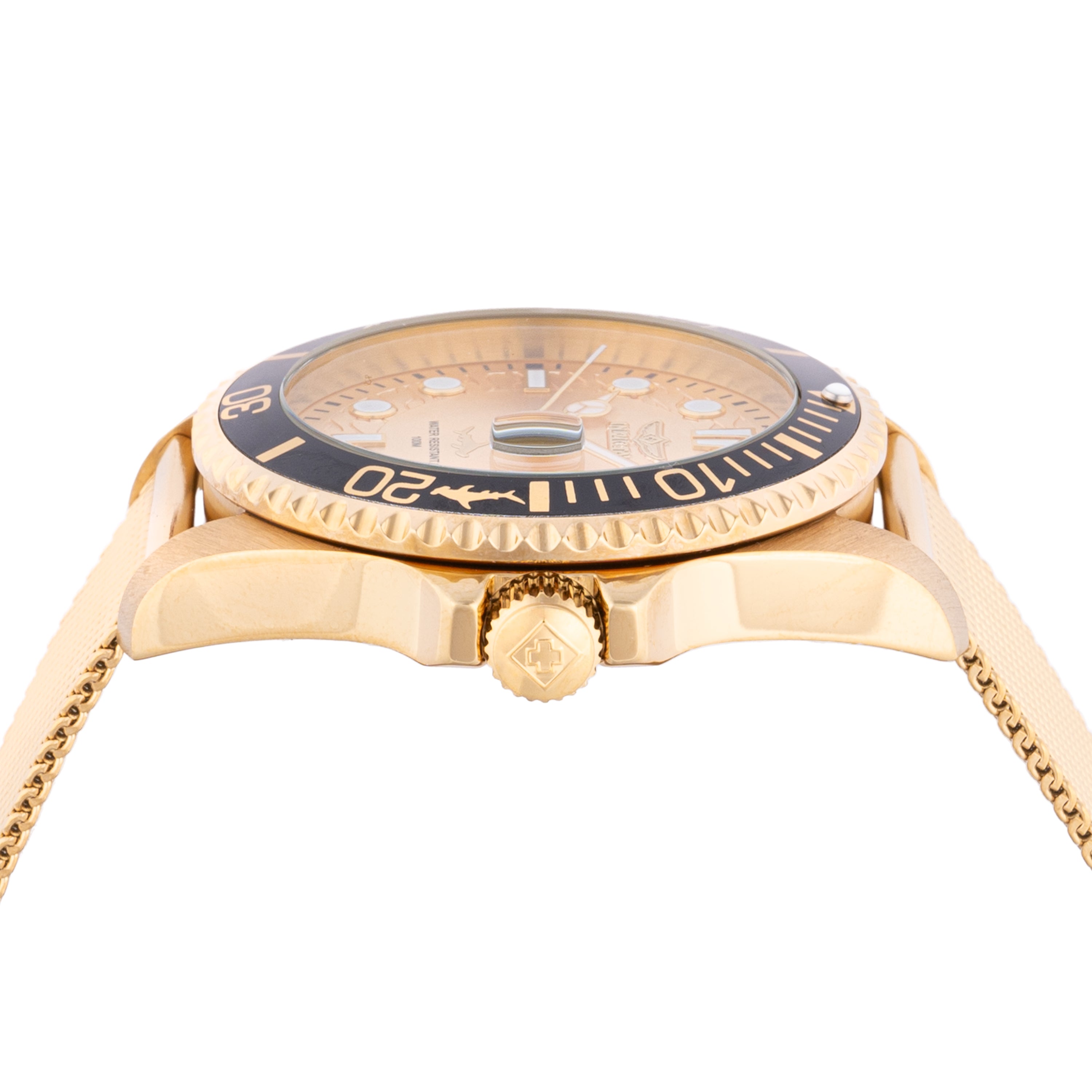 Invicta Pro Diver Curve Men's Watch - 43mm. Gold (47177)