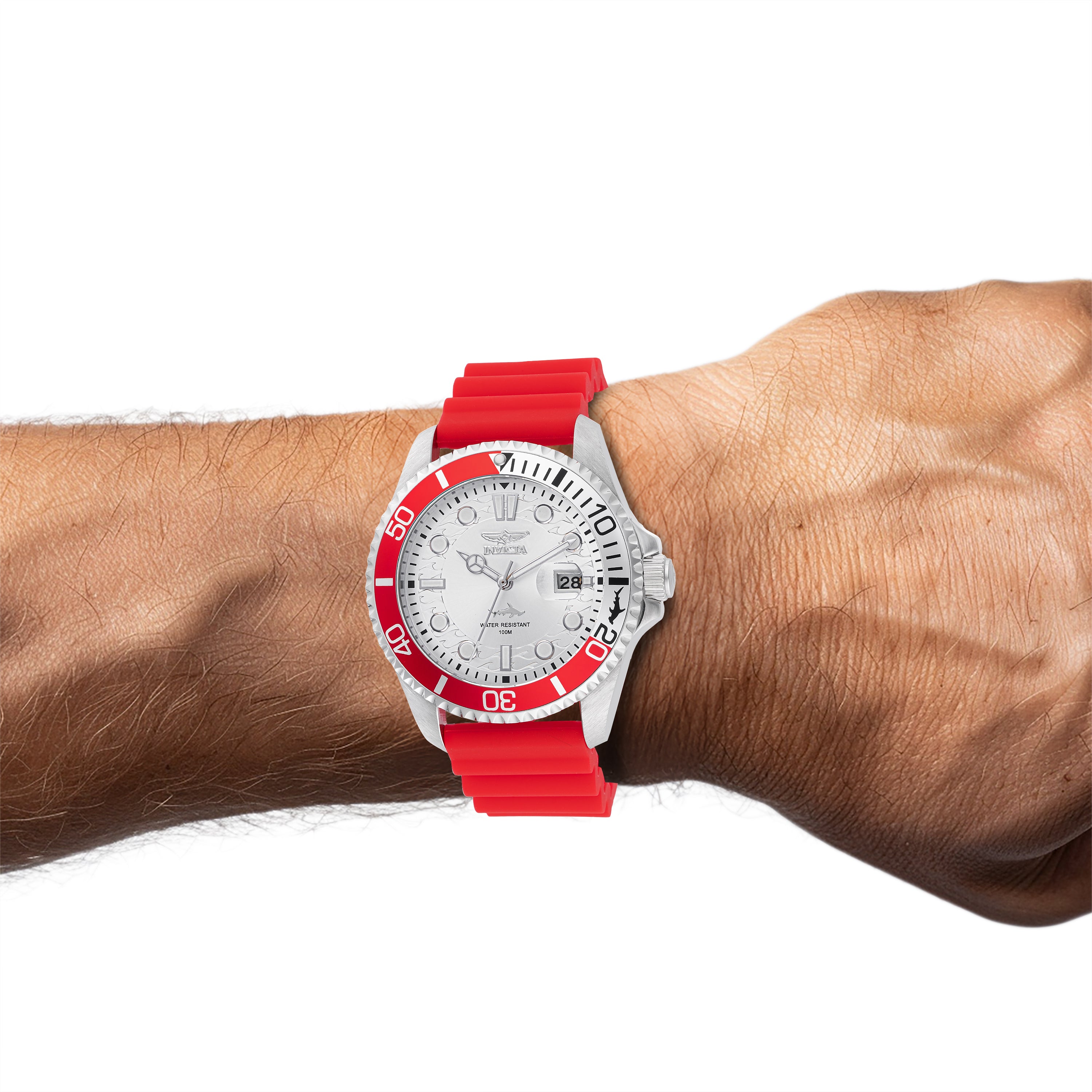 Invicta Pro Diver Shark Men's Watch - 43mm. Red (47167)