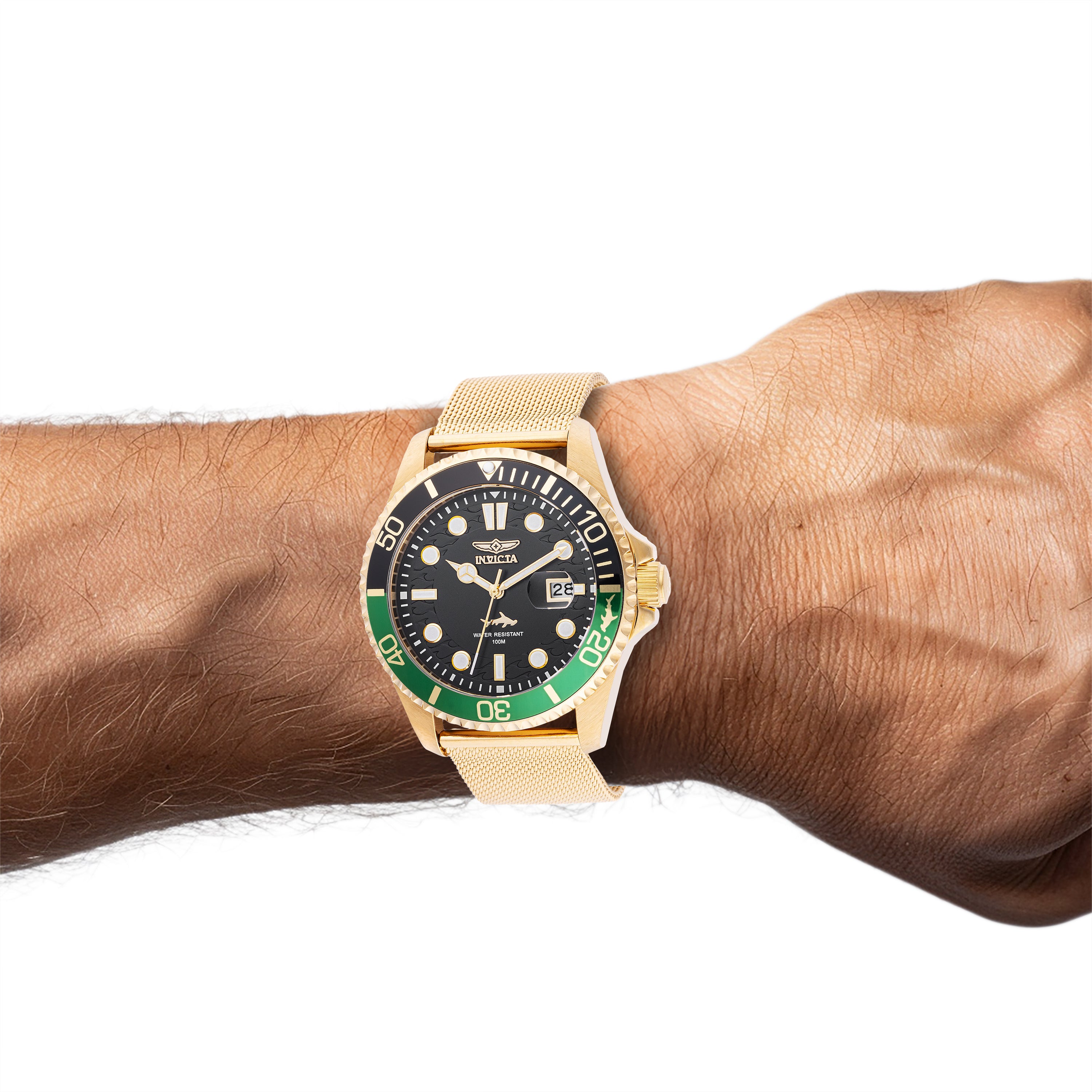 Invicta Pro Diver Curve Men's Watch - 43mm. Gold (47179)