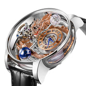 Montres Prestige X Invicta X Invicta Quartz Men's Watch w/ Skeleton Dial - 46mm, Black (MPW-0142)