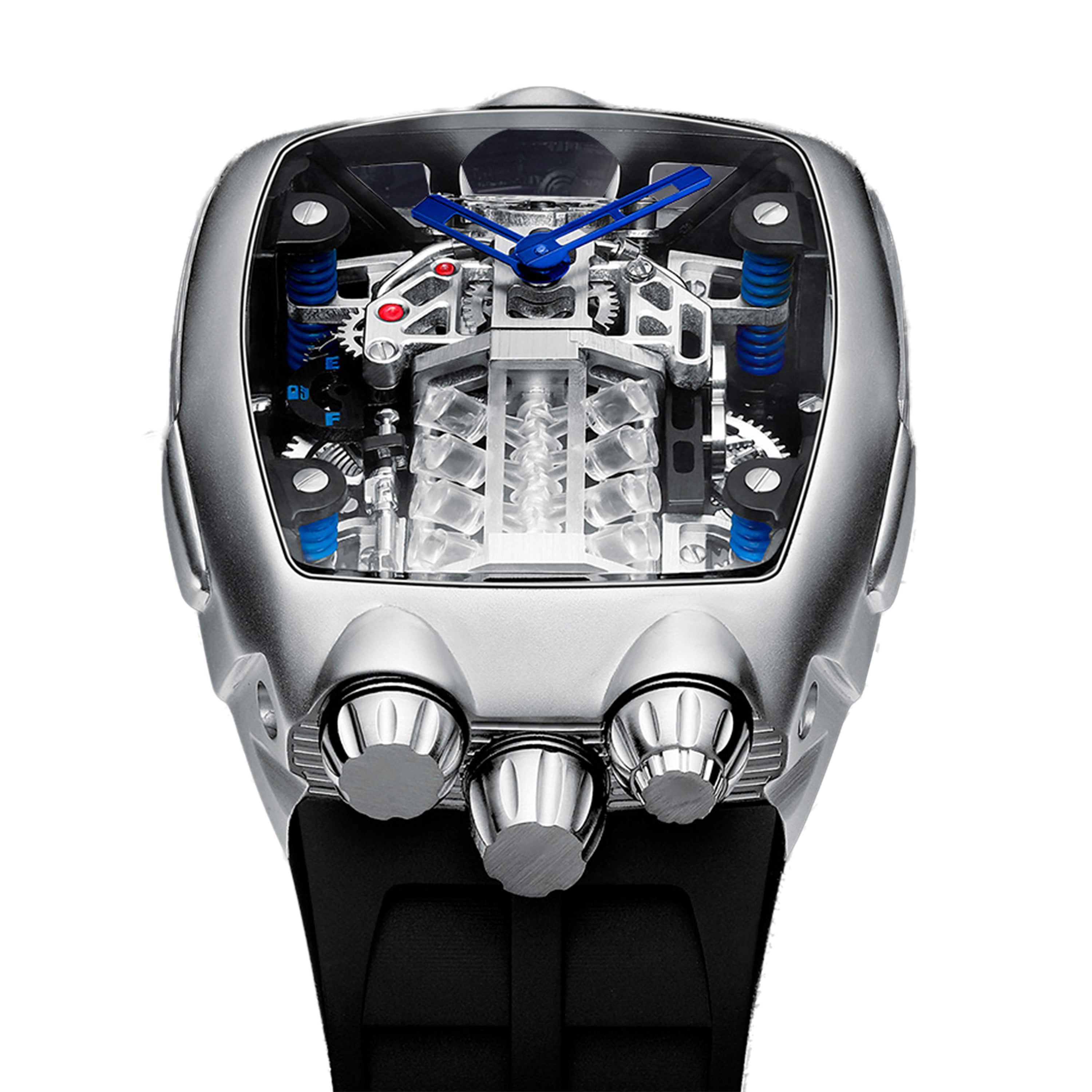 Montres Prestige X Invicta X Invicta Automatic Men's Watch W/ Skeleton Dial - 44mm, Black (MPW-0153)