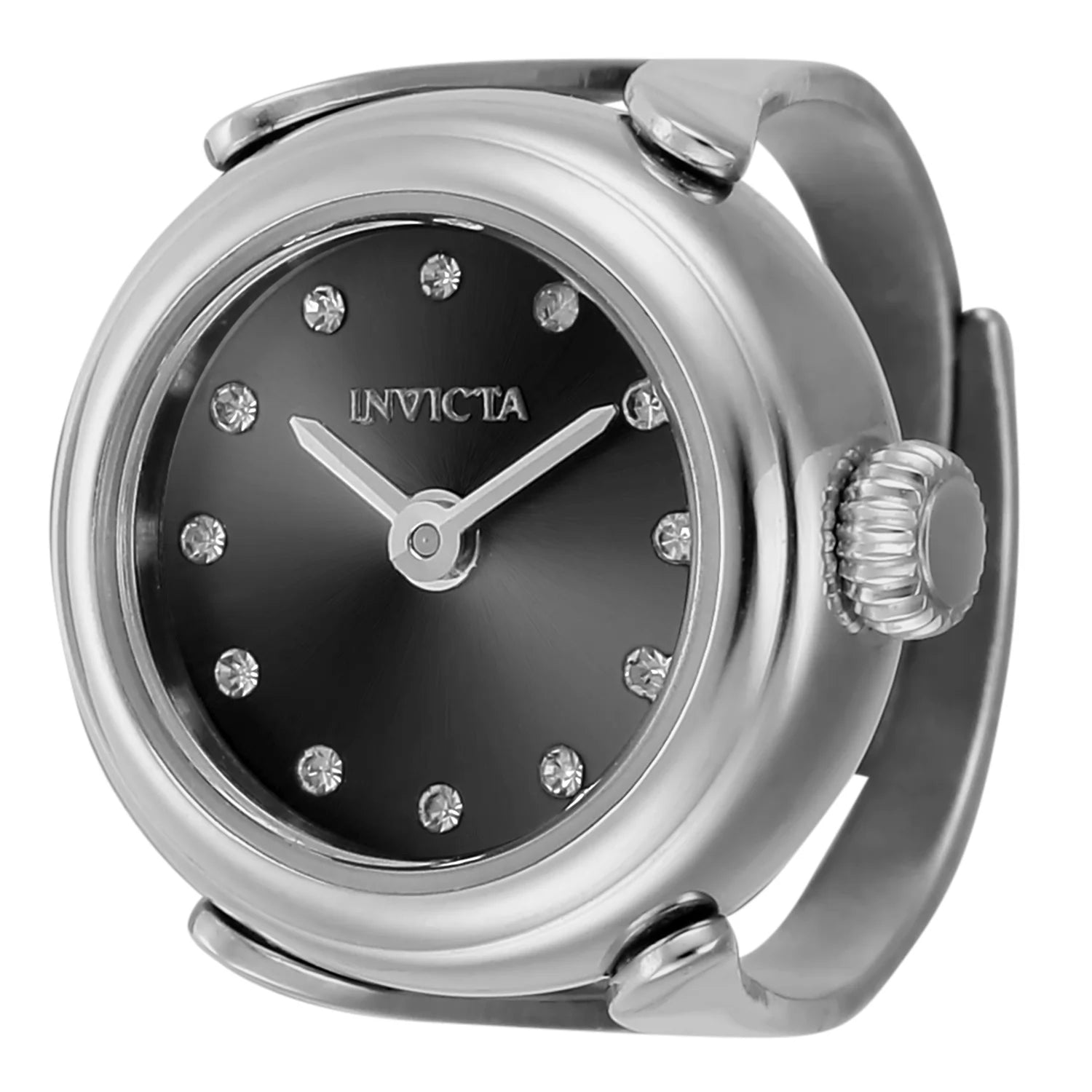 Invicta Angel Lumalink Women's Ring Watch - 17.5mm, Black (ZG-44481)