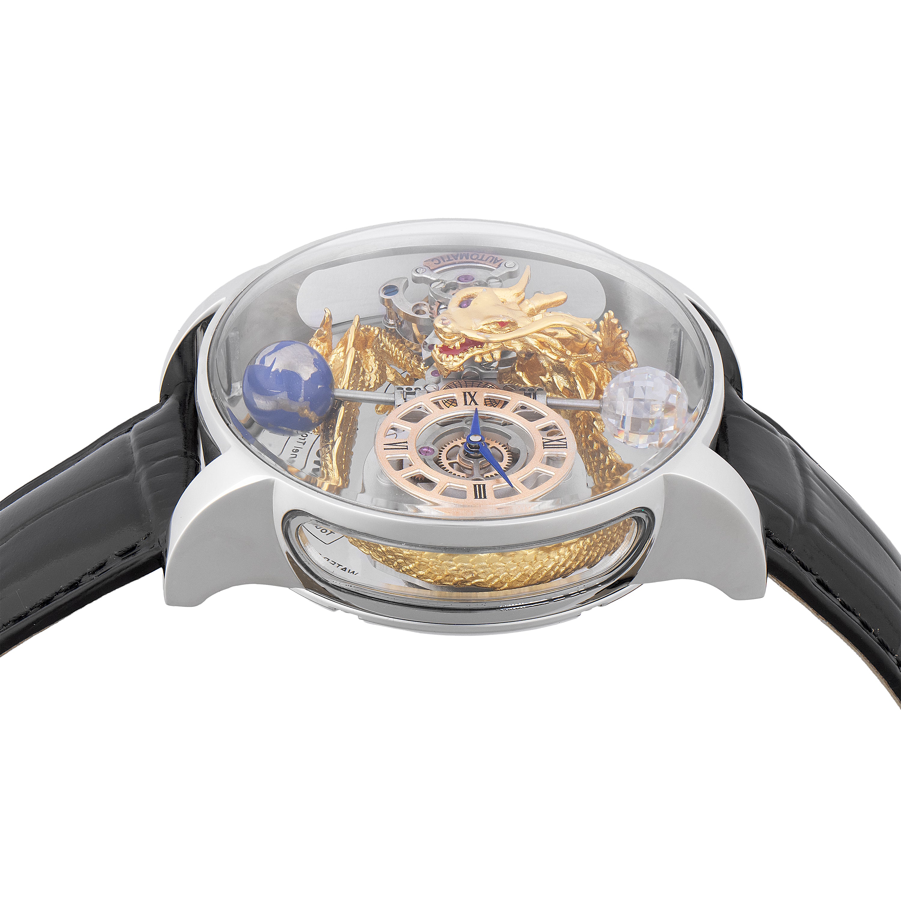 Montres Prestige X Invicta X Invicta Quartz Men's Watch w/ Skeleton Dial - 46mm, Black (MPW-0142)