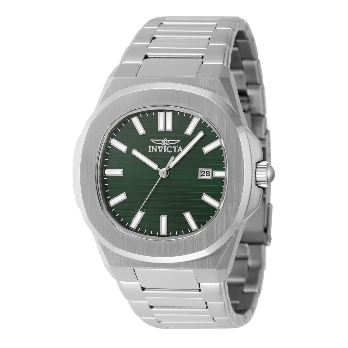 Invicta Men's 48323 Speedway Vekta Quartz 3 Hand Green Dial Watch (ZG-48323)