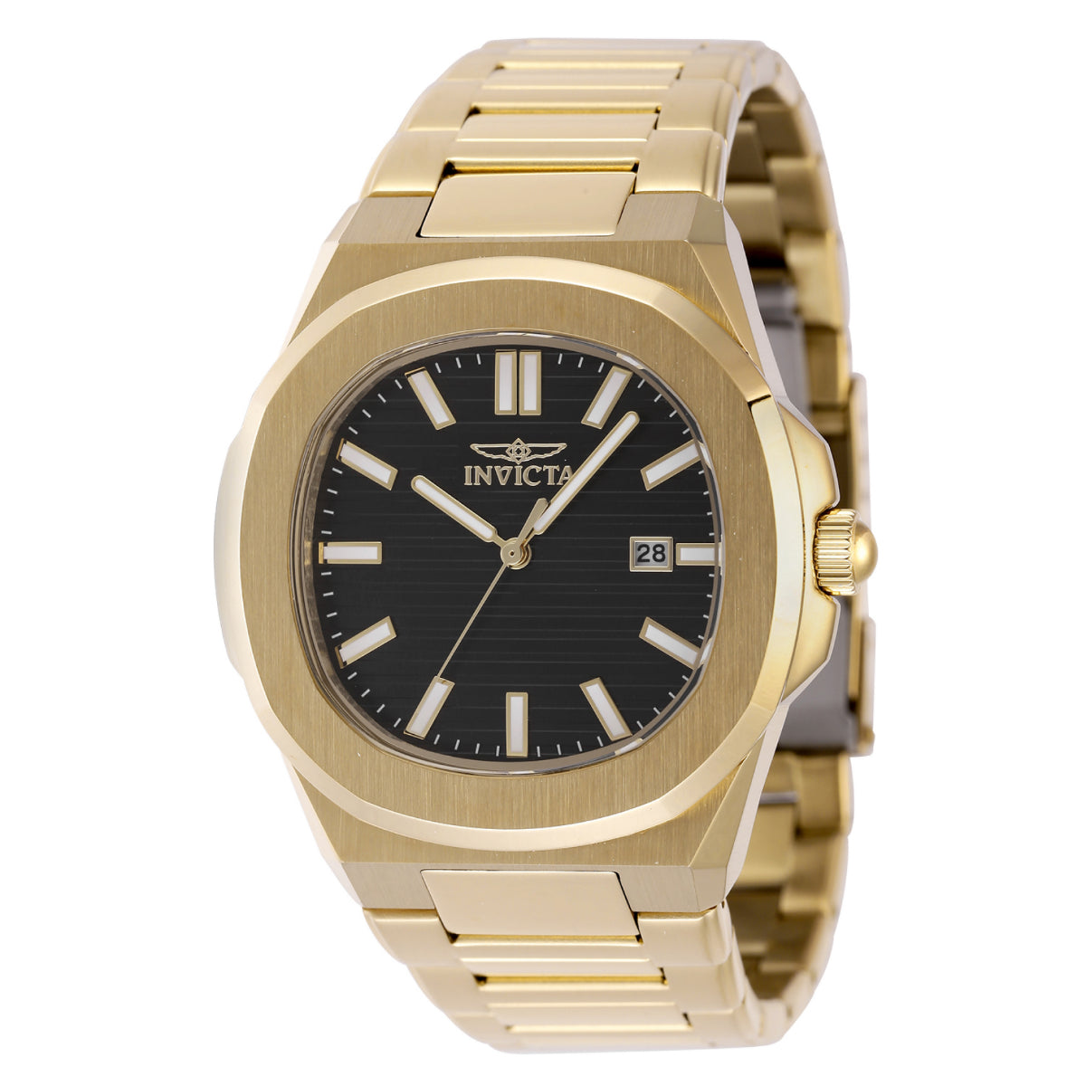 Invicta Men's 48516 Speedway Vekta Quartz 3 Hand Black Dial Watch (ZG-48516)