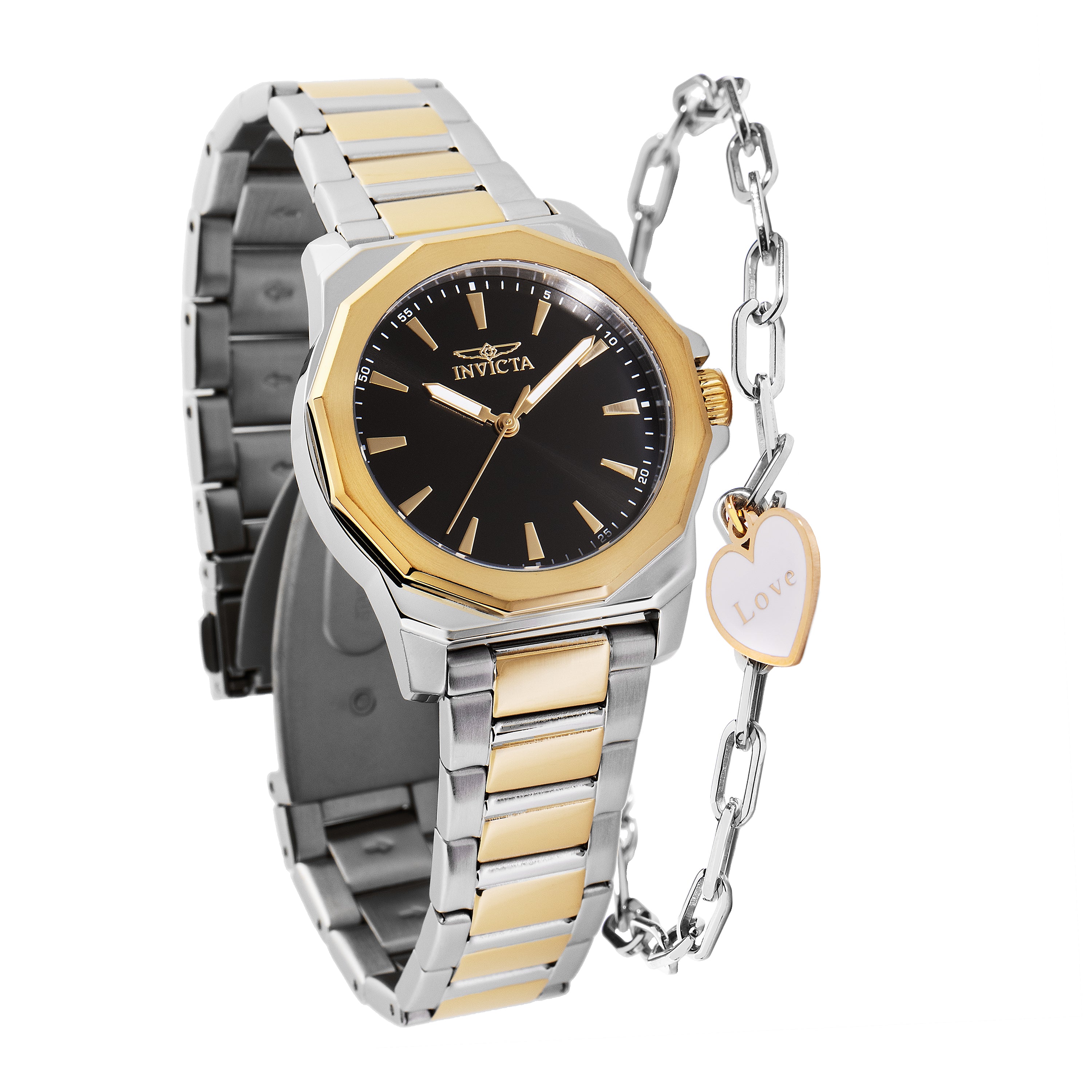 Invicta Speedway Coeurlyn Women's Watch - 34mm. Gold, Steel With Bracelet Set (48578)