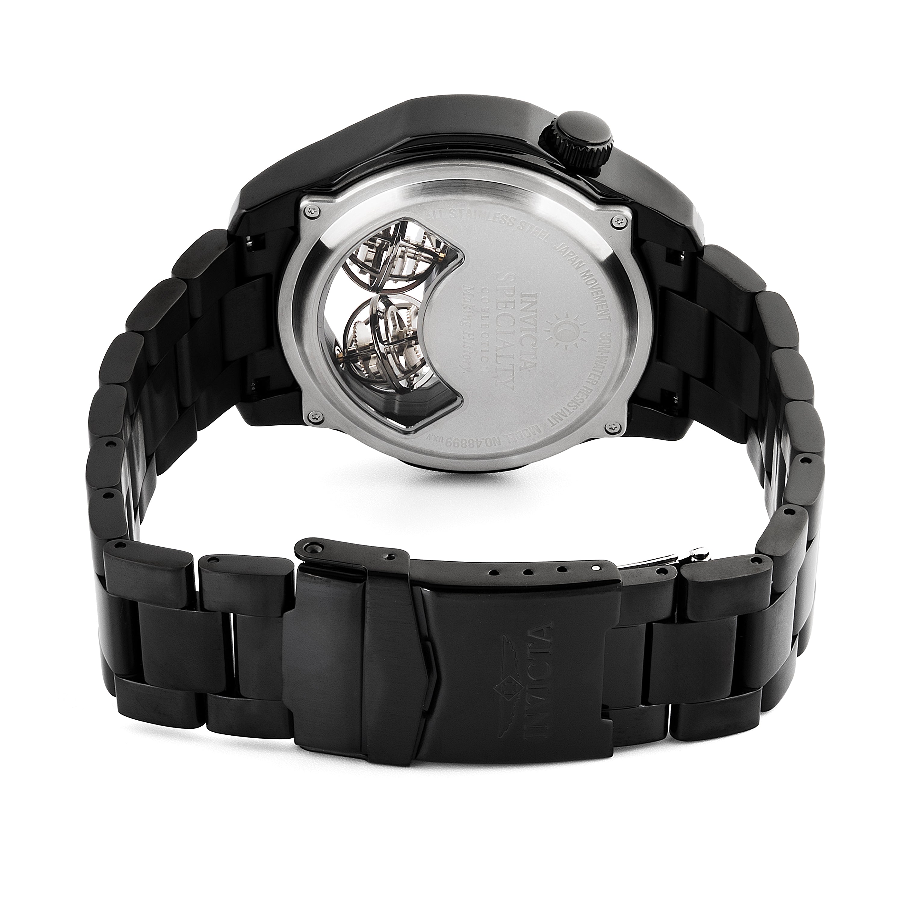 Invicta Specialty Twin Axis Men's Watch w/ Skeleton Dial - 46mm. Black (48899)