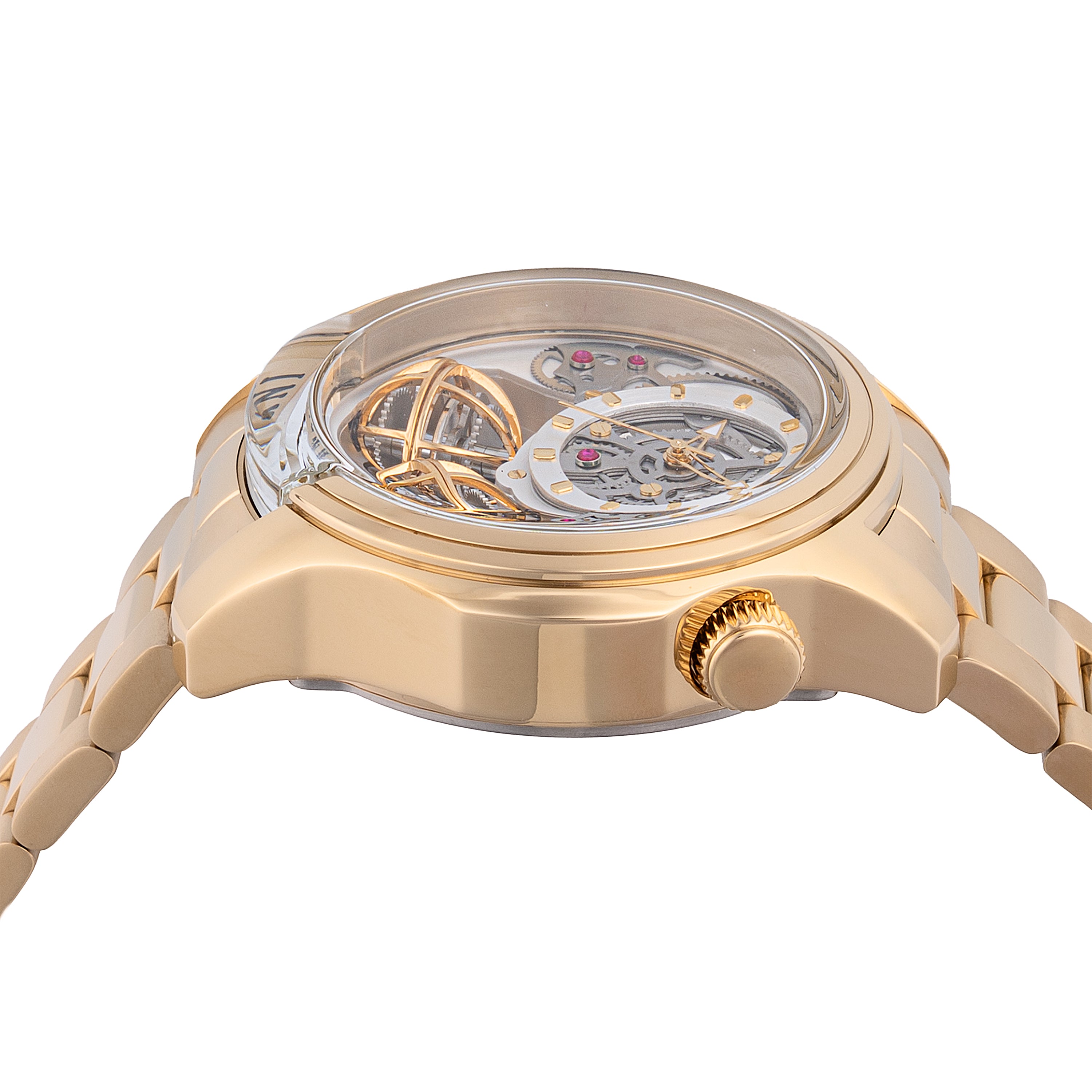 Invicta Specialty Twin Axis Men's Watch w/ Skelenton Dial - 46mm. Gold (48900)