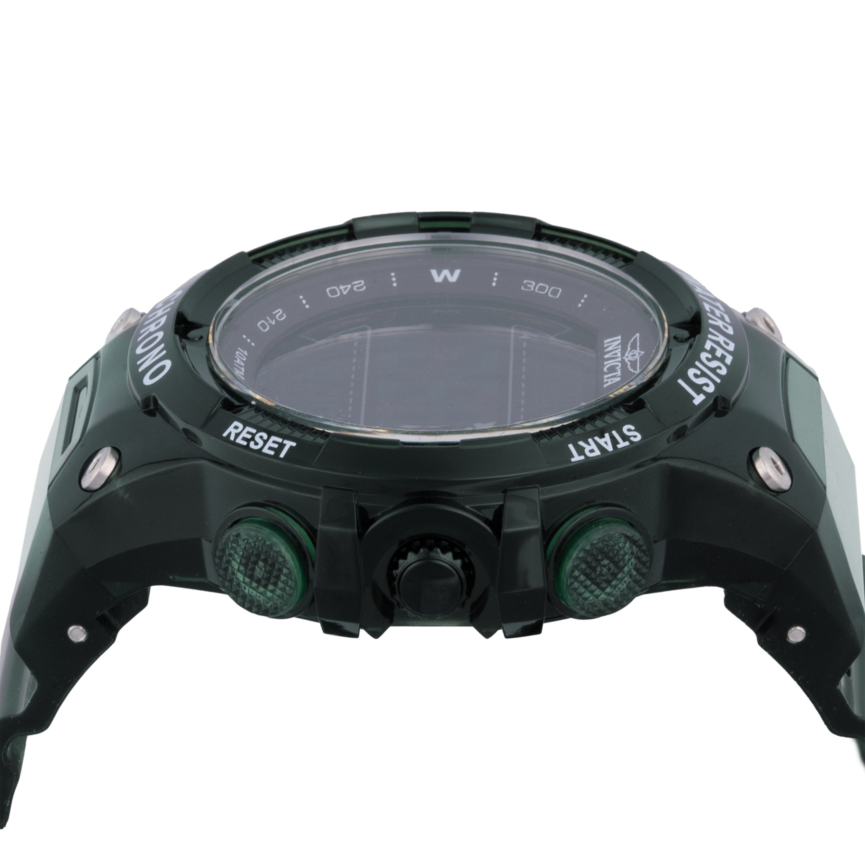 Invicta Racing Burnout Digital Men's Watch - 52mm. Transparent, Green (49042)