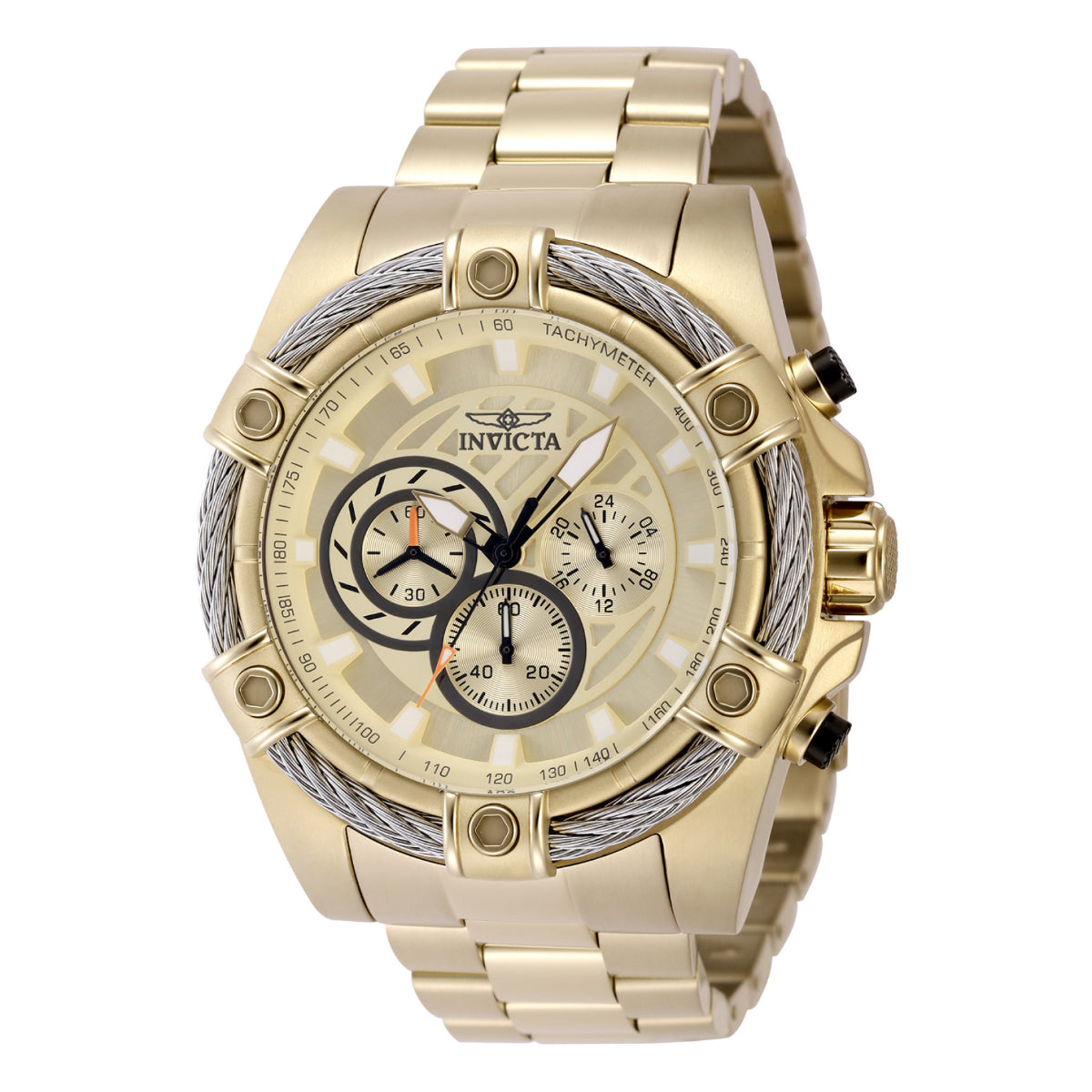 Invicta Bolt Ace Men's Watch - 52mm, Gold (ZG-48866)