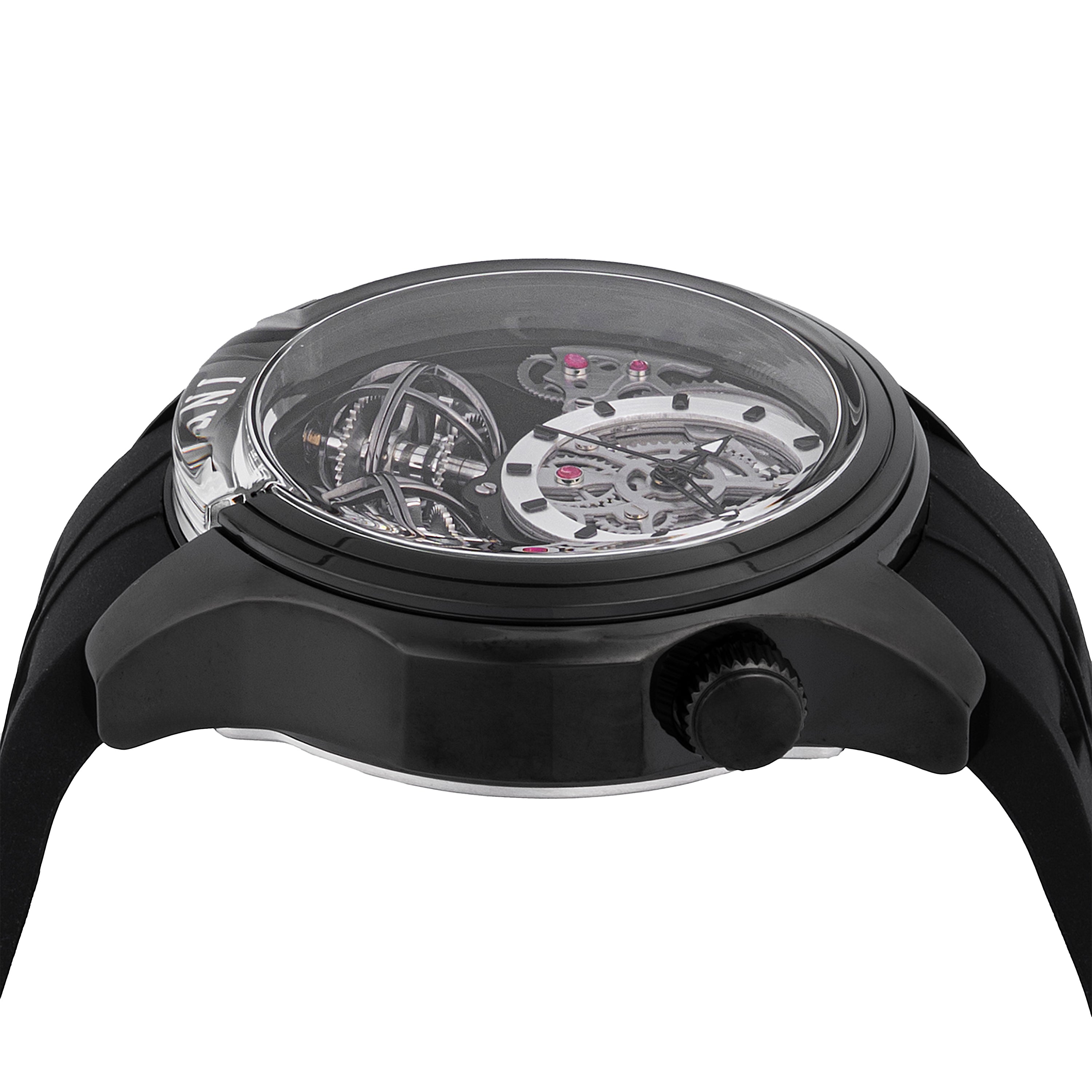 Invicta Specialty Twin-Axis Men's Watch w/ Skeleton Dial - 46mm. Black (47374)