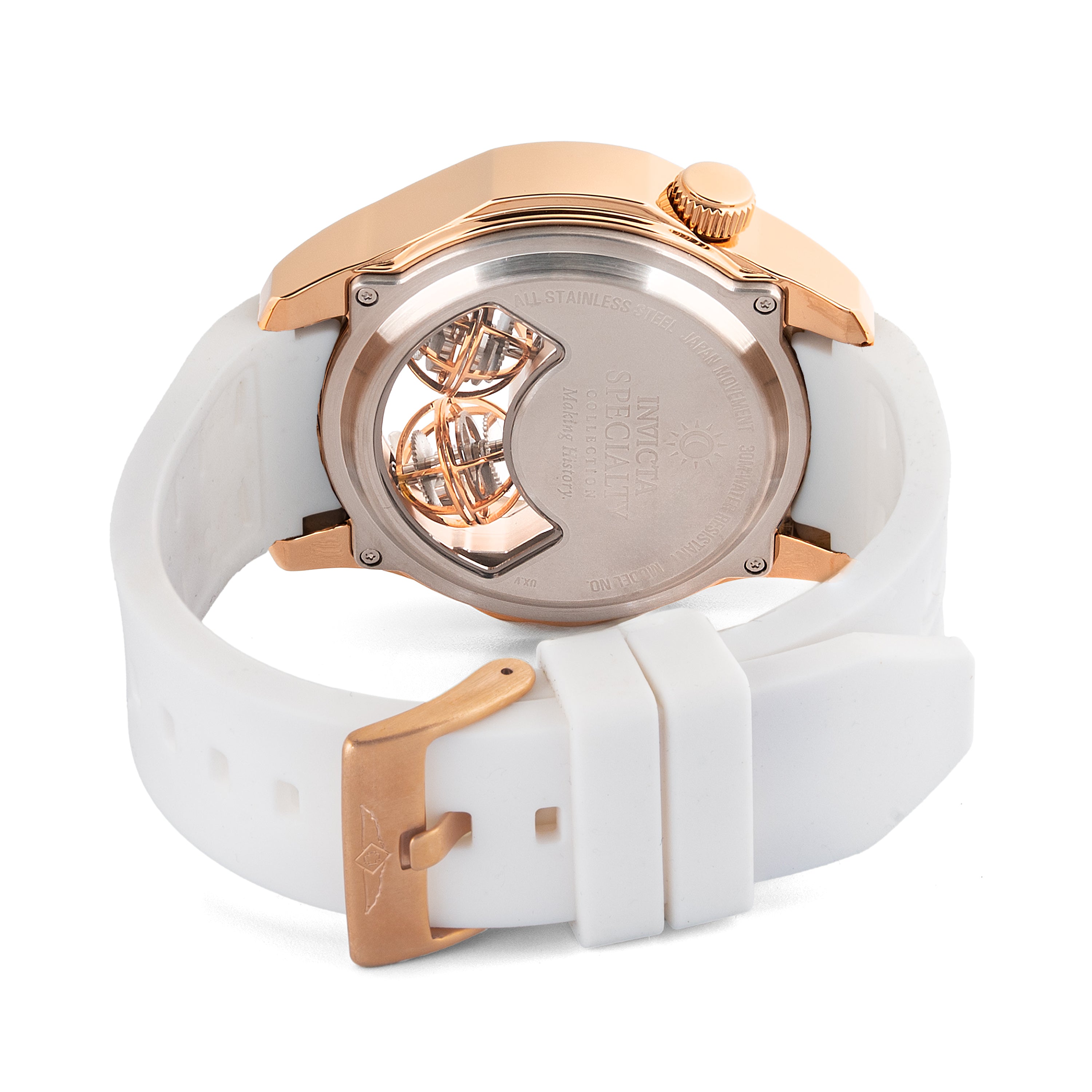 Invicta Specialty Twin-Axis Men's Watch w/ Skeleton Dial - 46mm. White (47376)