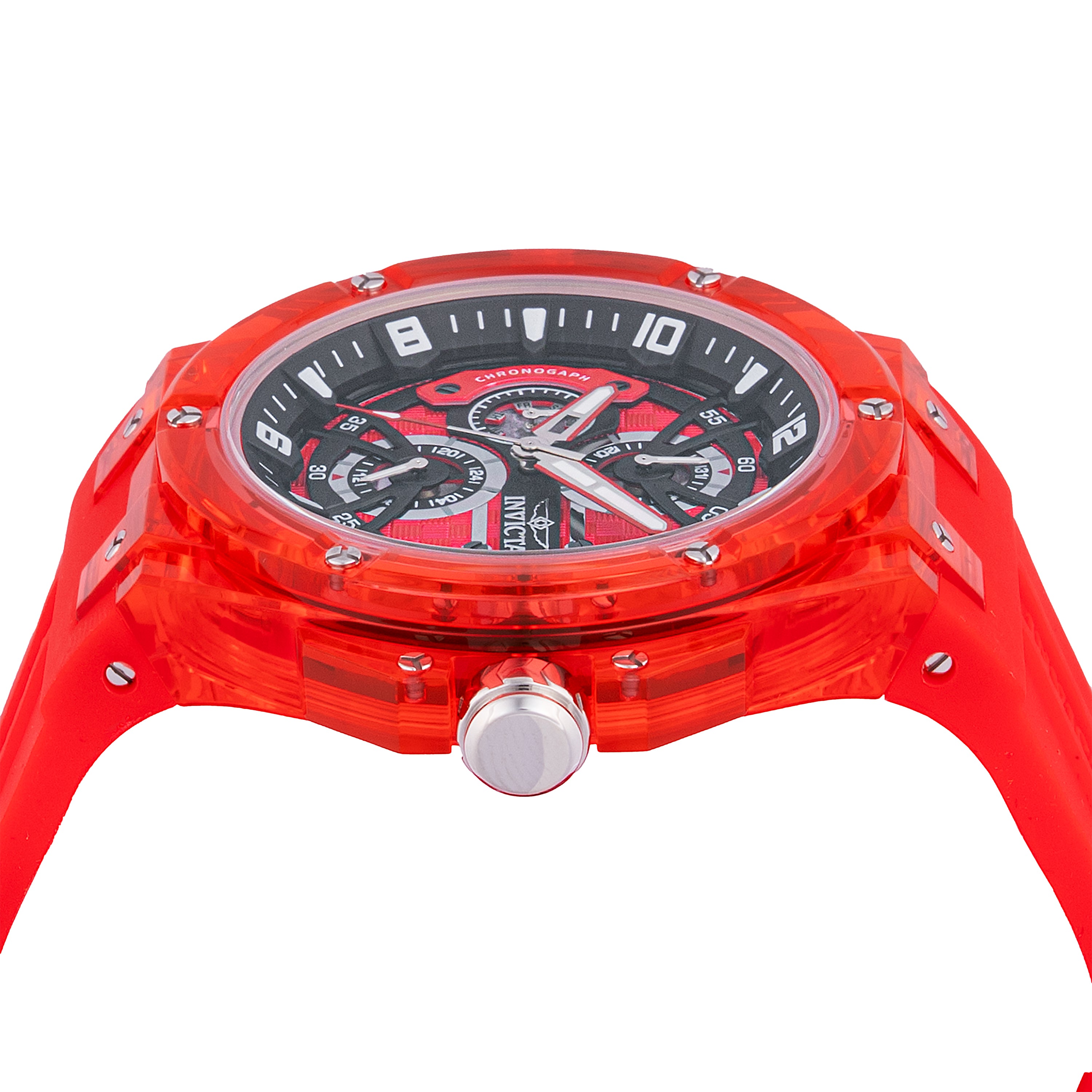 Invicta Racing Saphirex Men's Watch - 46mm. Red (48801)