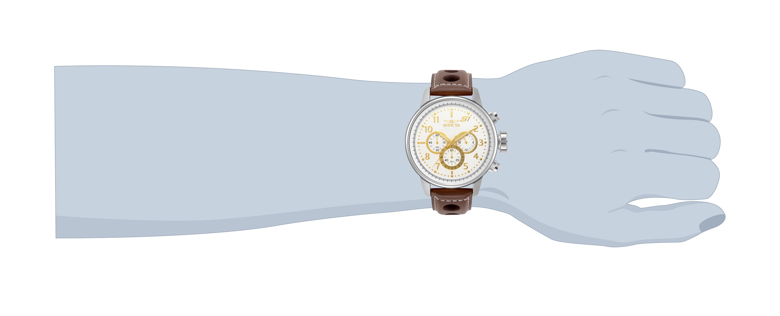 Invicta S1 Rally Champion Men's Watch - 48mm. Brown (16010)