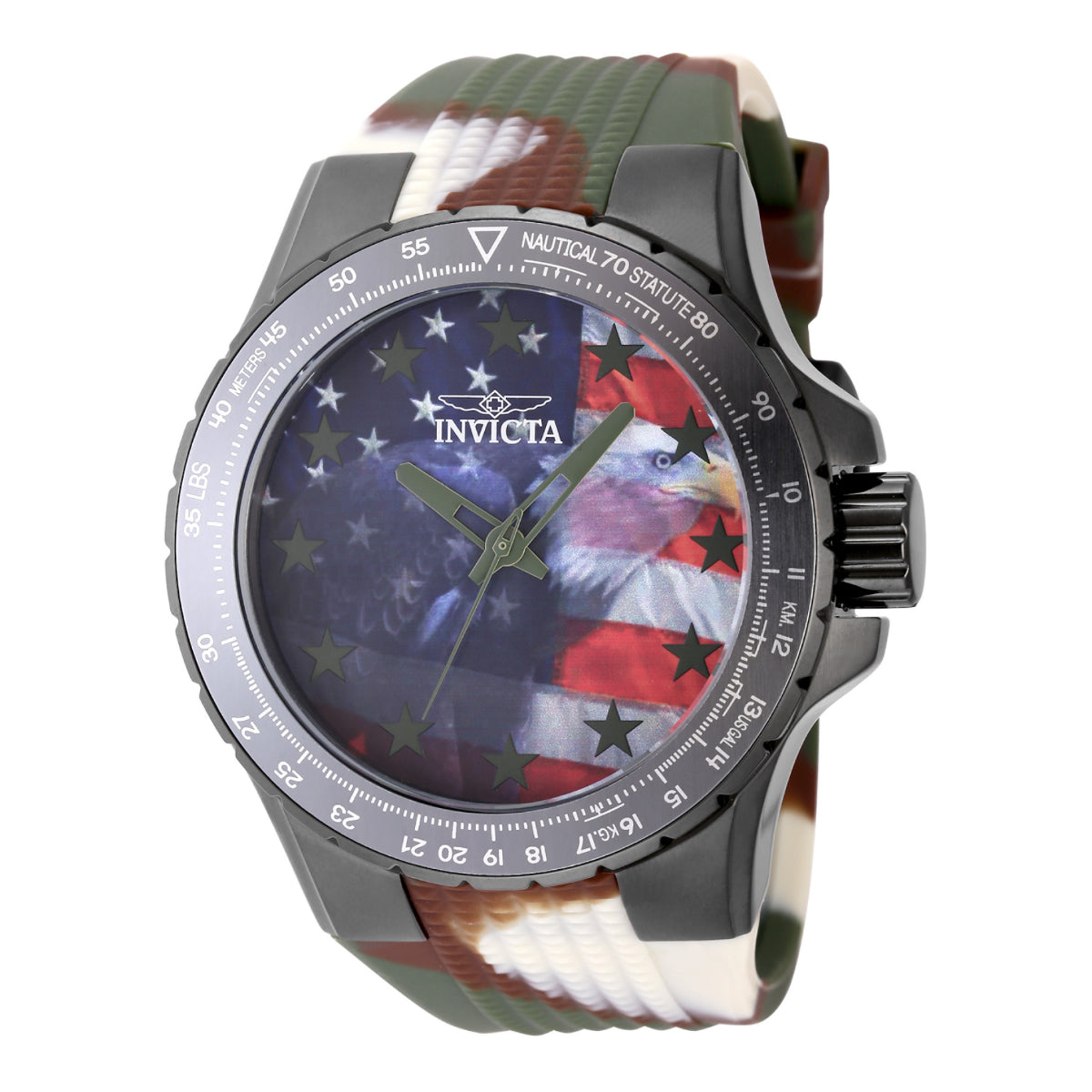 Open Box Invicta Aviator Freedom Flyer Men's Watch - 50mm. Camouflage (AIC-48956)