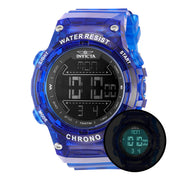 Invicta Racing Burnout Digital Men's Watch - 52mm. Transparent, Blue (49048)