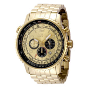 Invicta Aviator Vorticity Men's Watch - 49.5mm, Gold (49081)