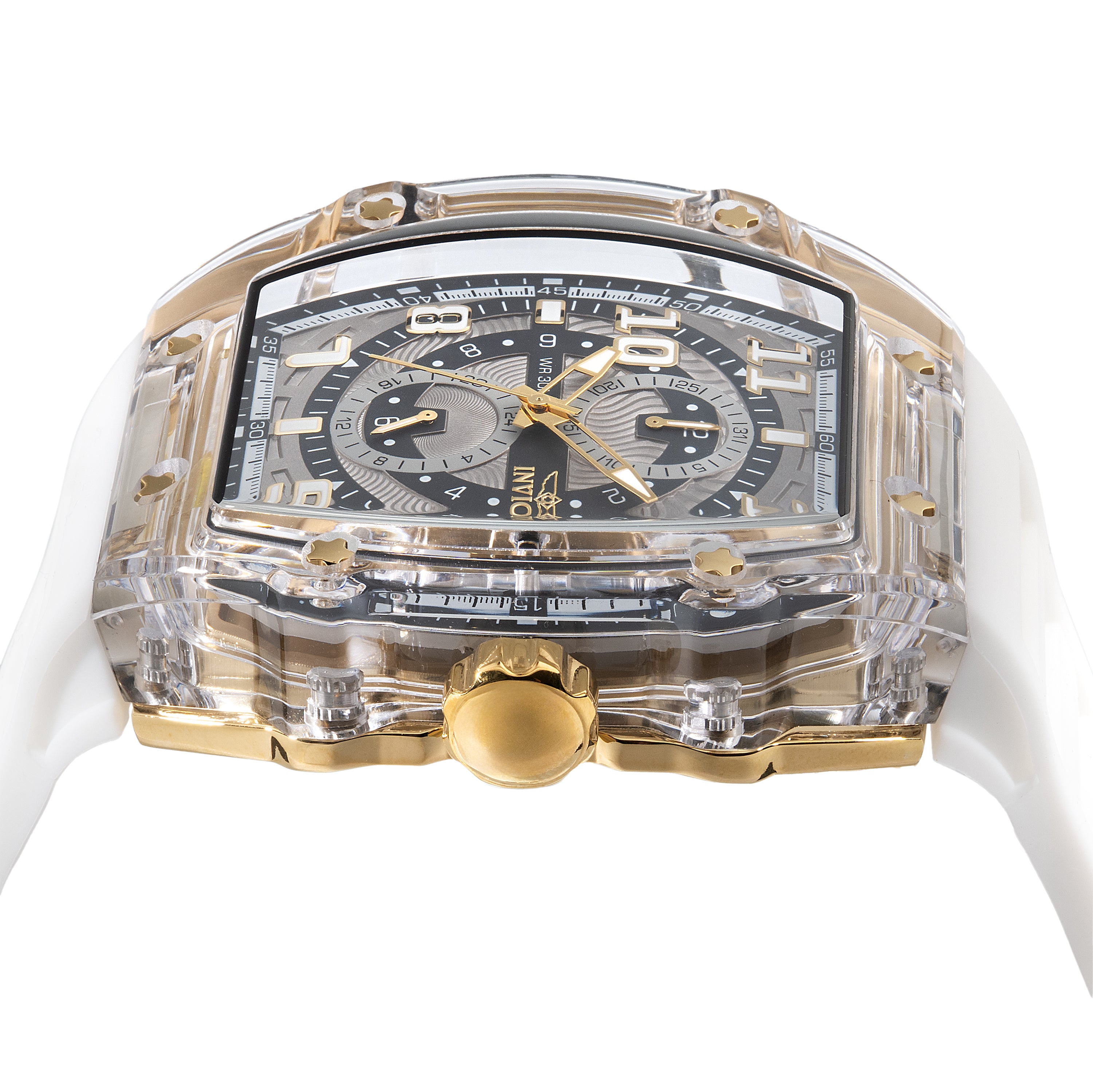 Invicta Racing Cyclone Men's Watch - 48.5mm, White (48712)