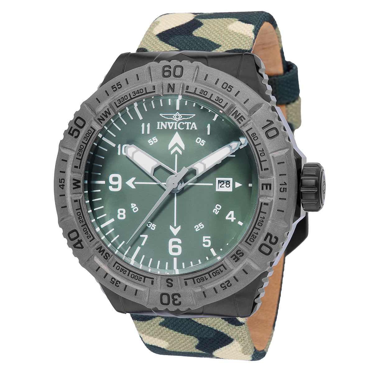 Invicta Coalition Forces Men's Watch - 49mm, Camouflage, Green (49510-P1)