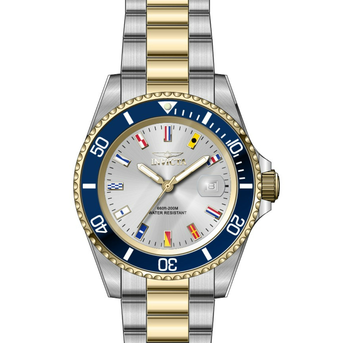 Invicta Pro Diver Men's Watch - 40mm, Gold, Steel (ZG-49887)