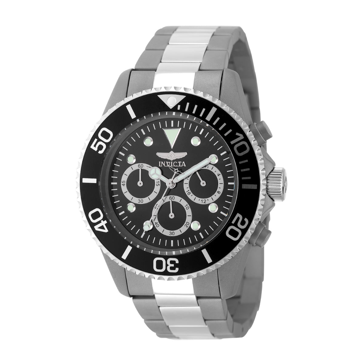 Invicta Pro Diver Solid Titanium Men's Watch - 45mm. Titanium (50076)
