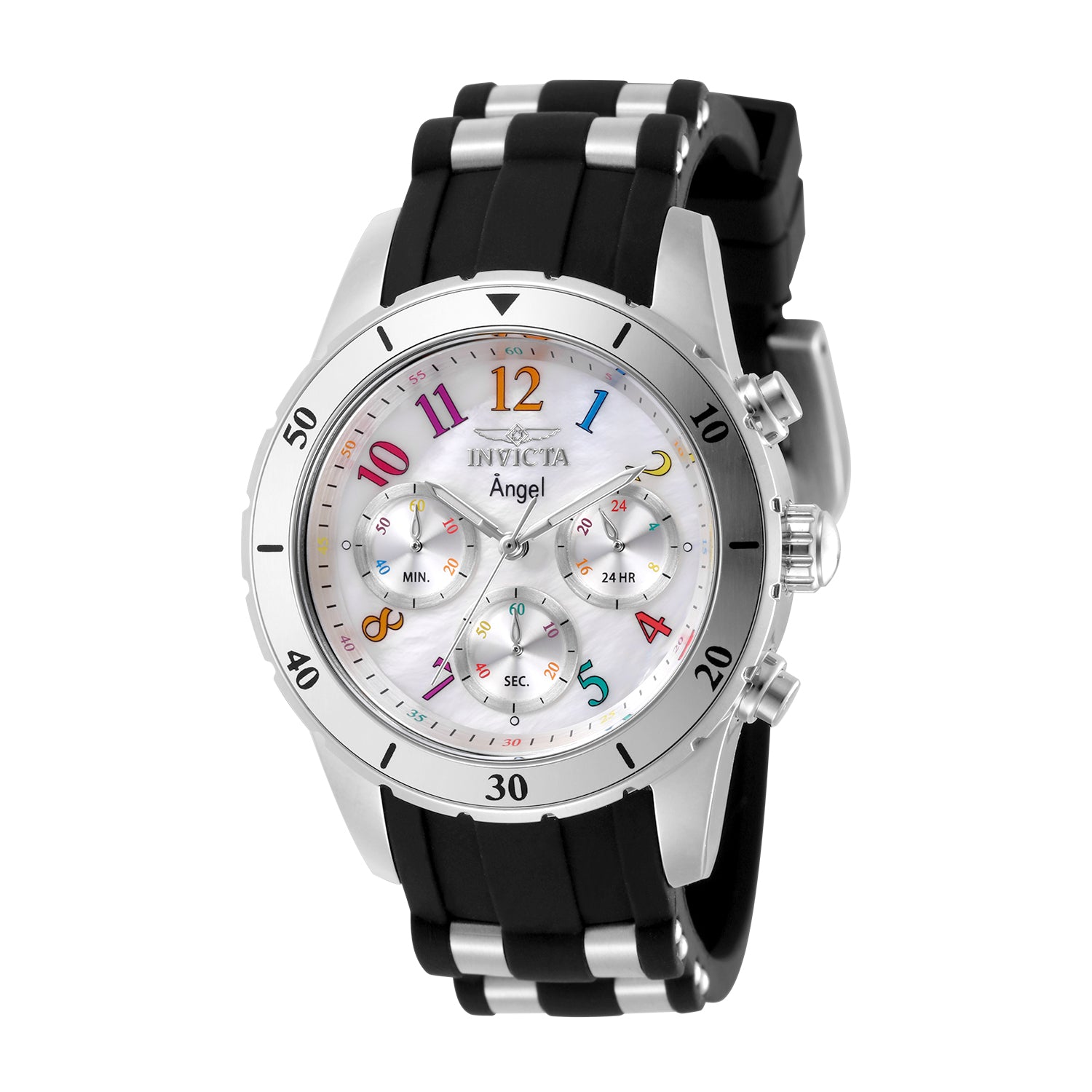 Open Box Invicta Angel Unisex Watch - 40mm, Steel,Black (AIC-49802)