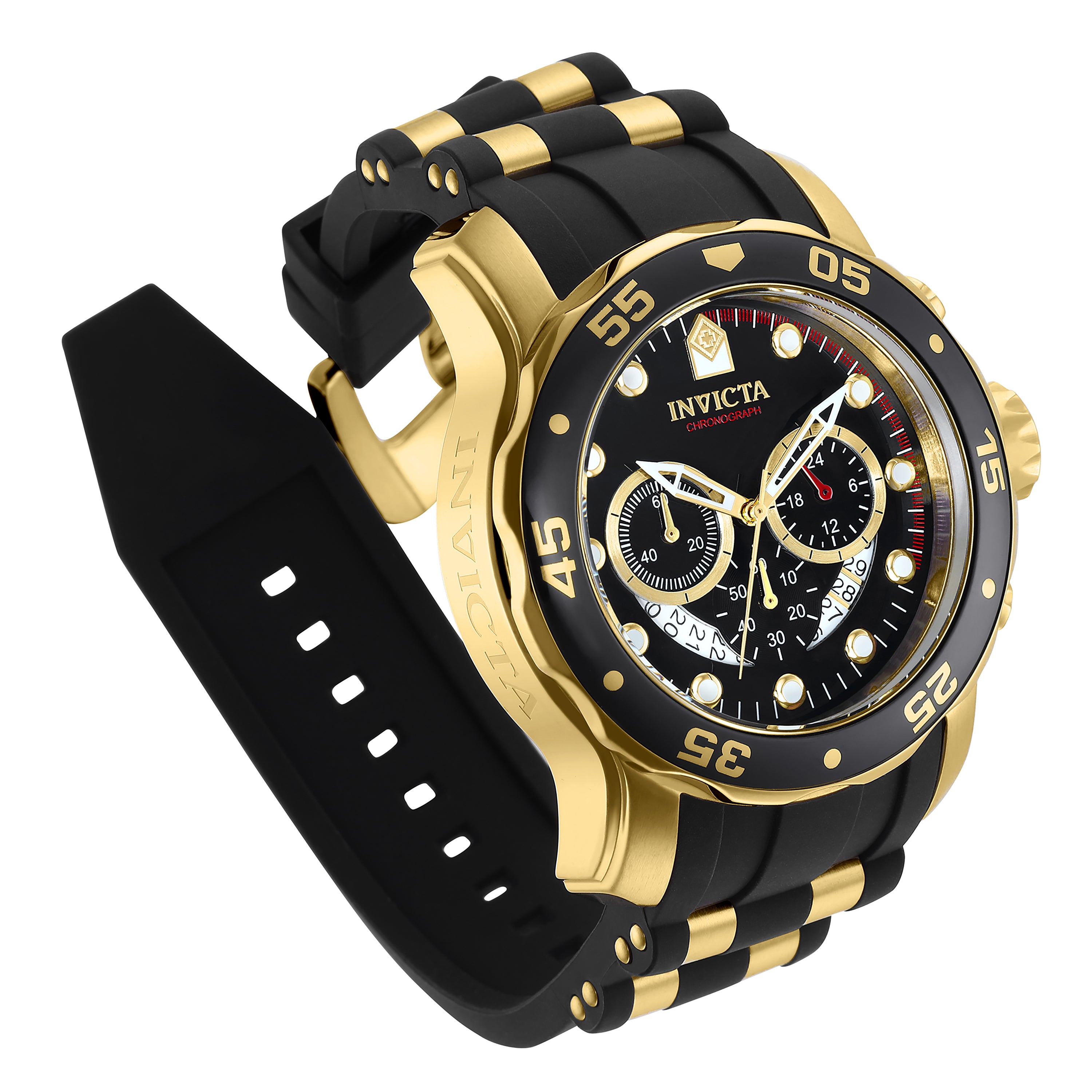 Invicta Pro Diver SCUBA Men's Watch - 48mm. Gold, Black (6981)