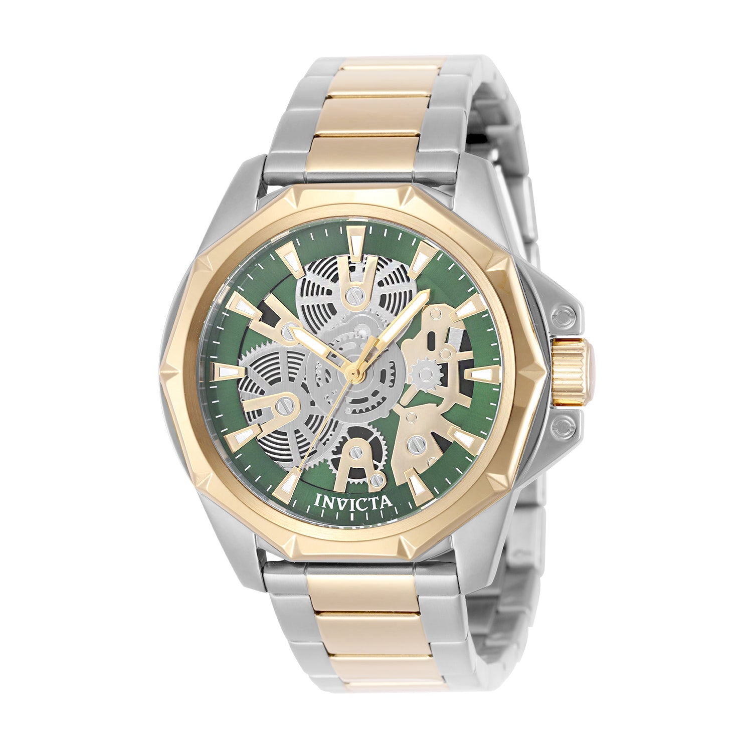 Invicta Vellic Objet D Art Men's Watch w/ Skeleton Dial - 44mm. Gold. Steel (50381)