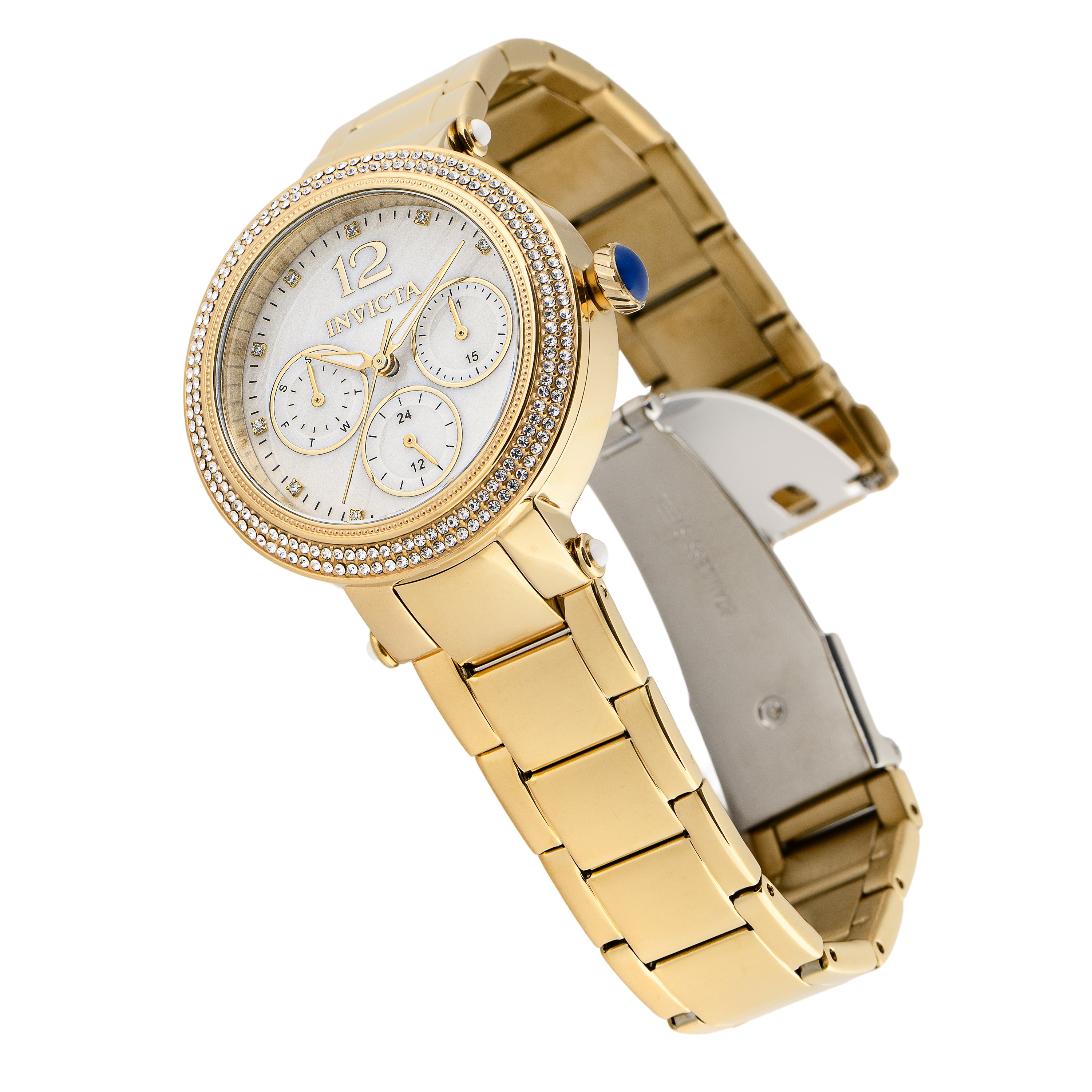 Invicta Bolt Glintara Women's Watch w/ Mother of Pearl Dial - 37mm. Gold (50396)