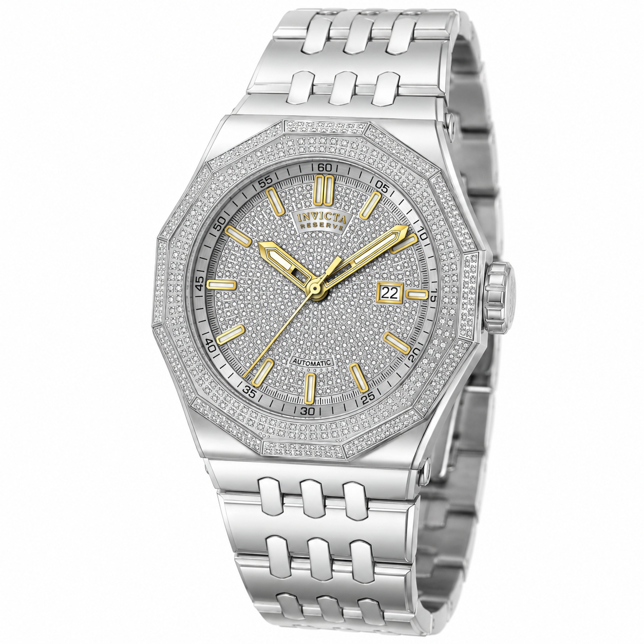 Invicta Reserve Akula Dynasties 3.27 Carat Diamond Automatic Men's Watch - 48mm. Steel (50441)