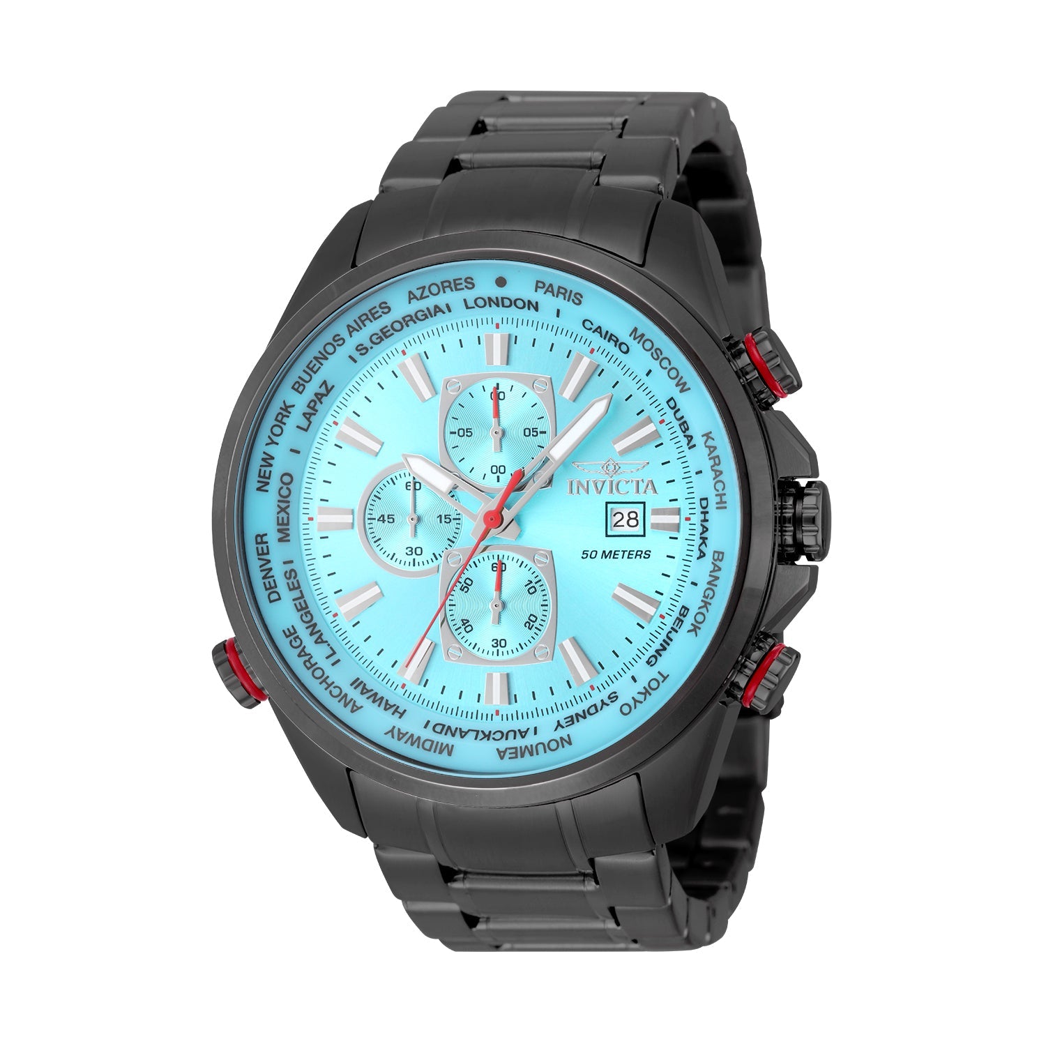 Invicta Aviator Interceptor Men's Watch - 50mm, Black (ZG-50498)