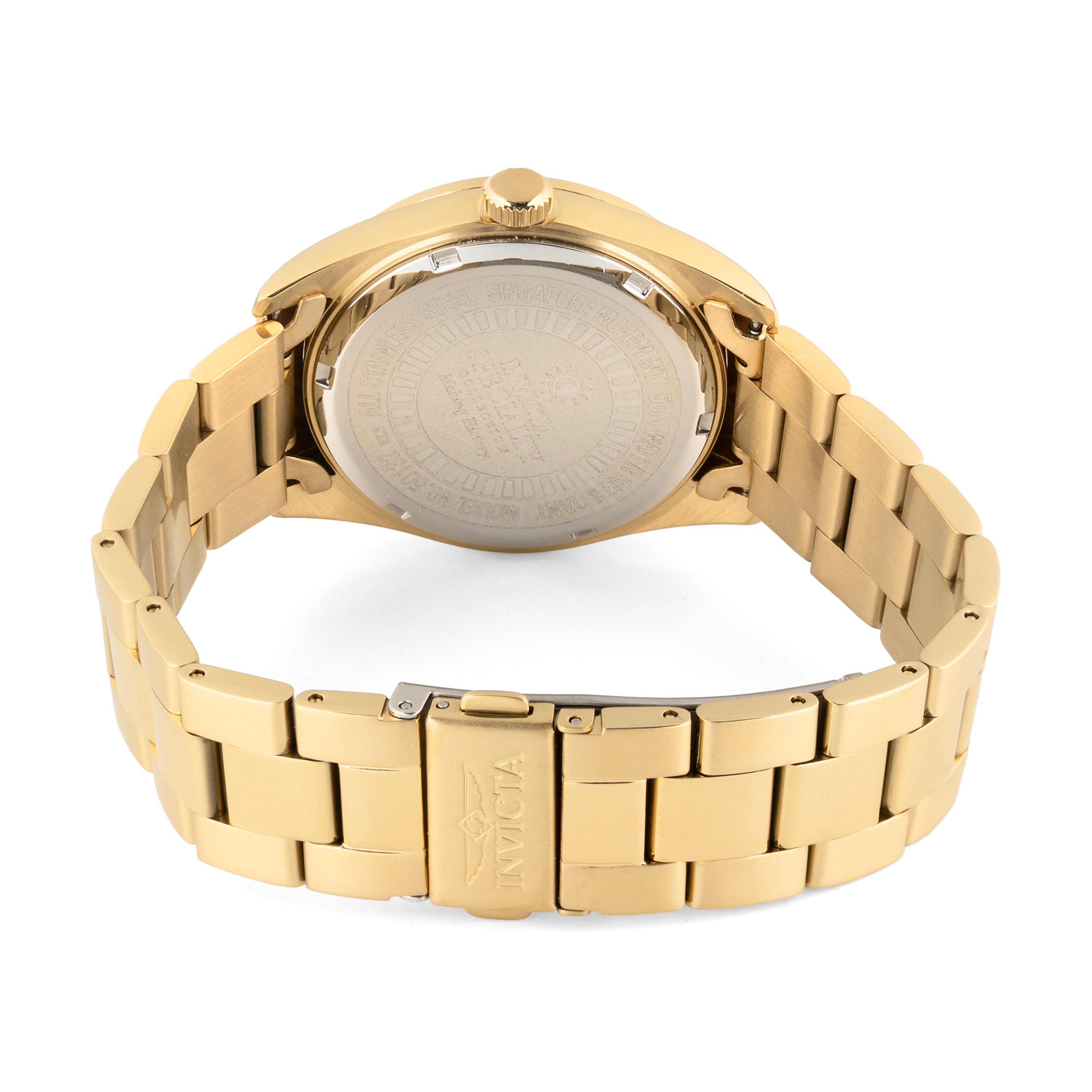 Invicta Specialty Lautus Unisex Watch w/ Mother of Pearl Dial - 38mm. Gold (50132)