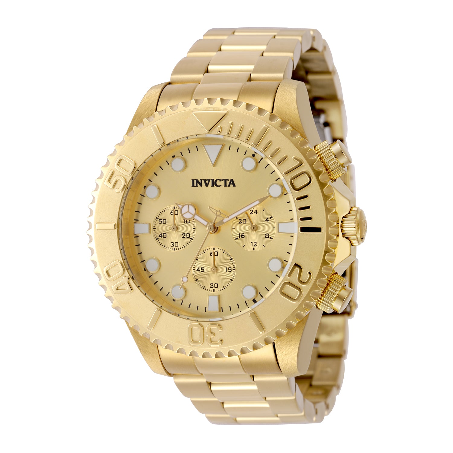 Invicta Grand Diver Stenoz Men's Watch - 47mm. Gold (50588)