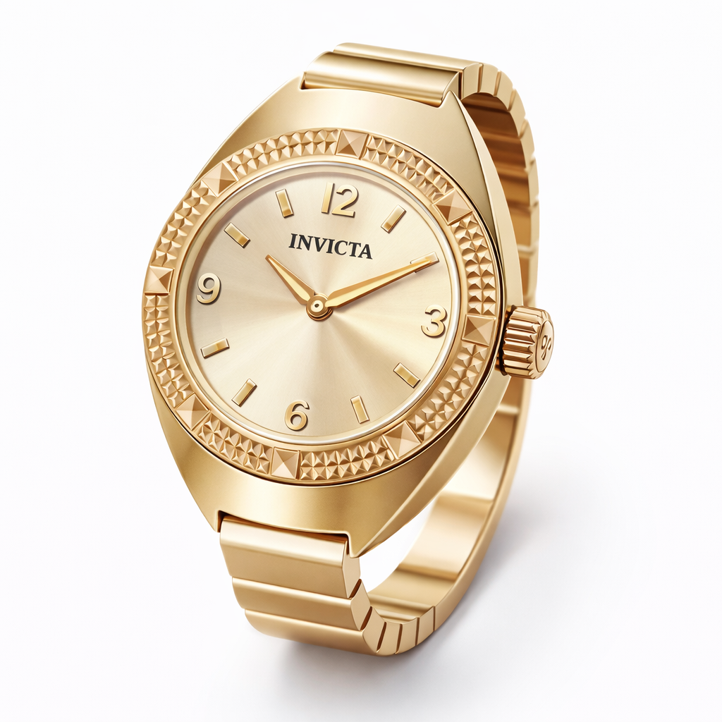 Open Box Invicta Angel Women's Watch - 20mm, Gold (AIC-50641)