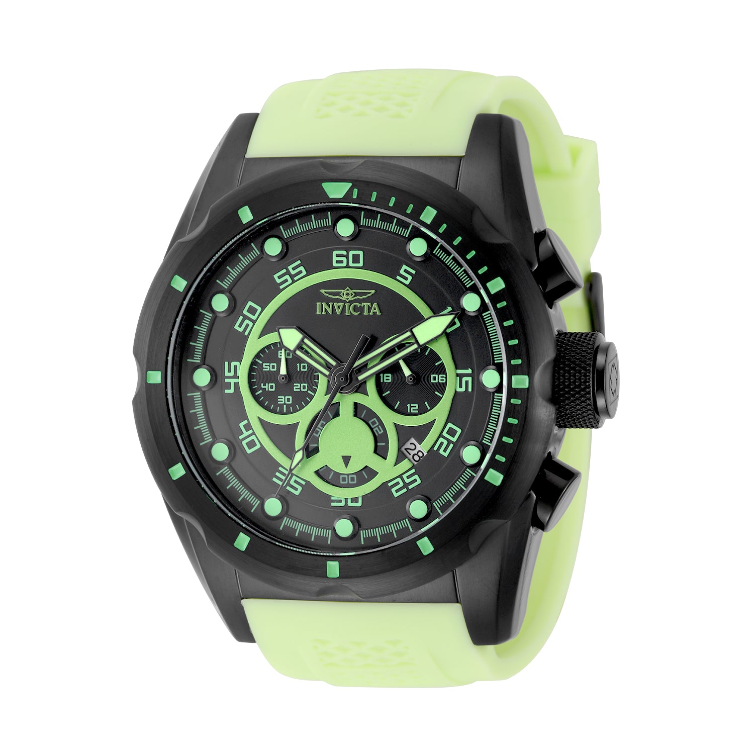 Invicta Speedway Accelix Men's Watch - 50mm, Light Green (50682)