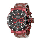 Invicta Coalition Forces Night Hawk Men's Watch - 52mm, Burgundy (50764)