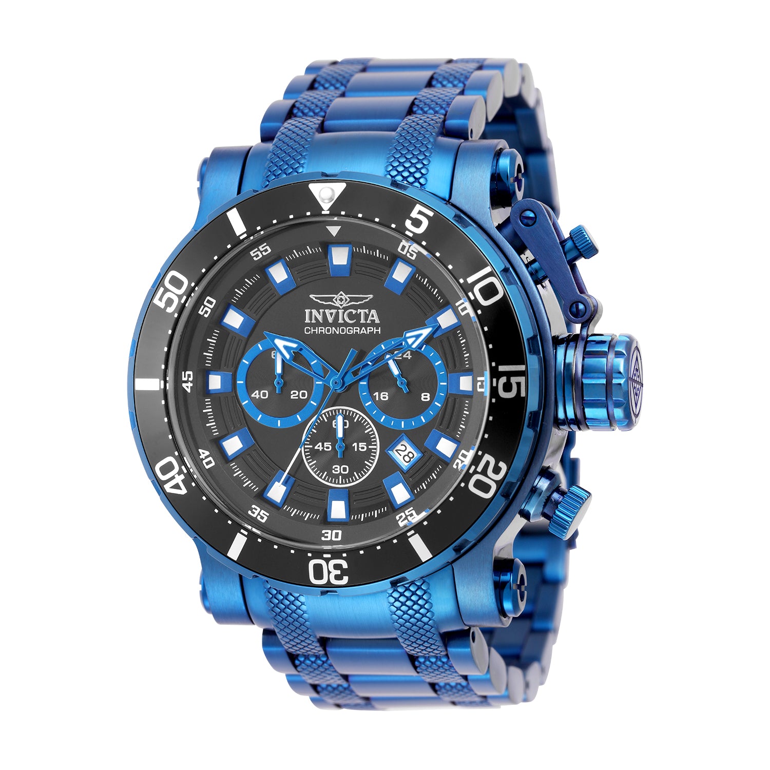 Invicta Coalition Forces Night Hawk Men's Watch - 52mm, Blue (50768)