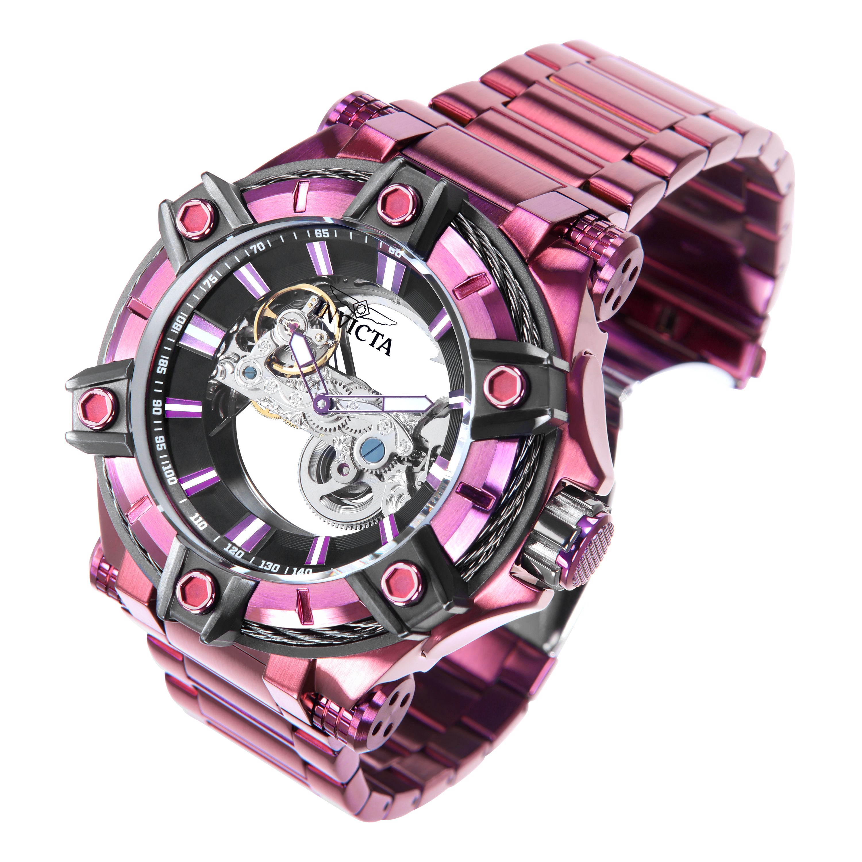 Invicta Bolt Phantom Automatic Men's Watch - 52mm, Purple (50785)