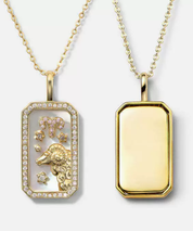 Invicta Angel Women's Pendant Necklace - Brass, 40+5cm, 1.5×2.5cm Pendant (MM-01462)